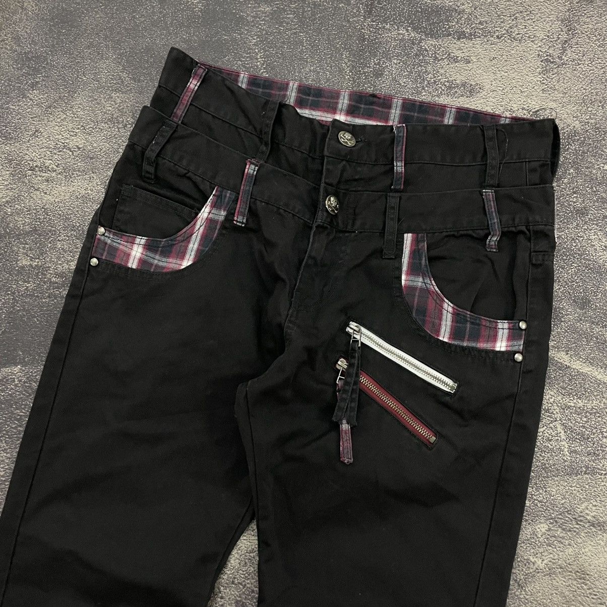 If Six Was Nine Y2K doublefocus flared pants Size US 33 - 6 Thumbnail