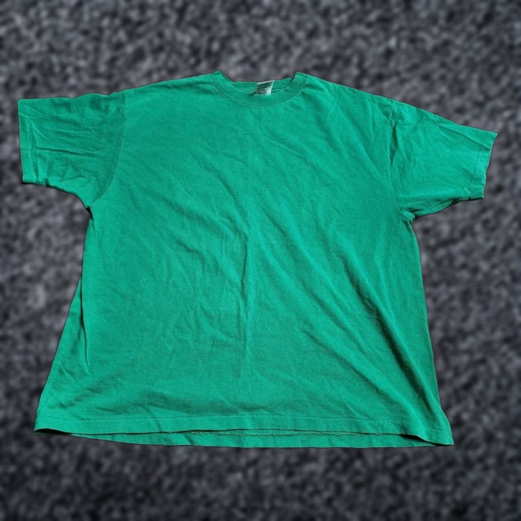 Hanes VINTAGE Hanes Her Way T-Shirt XL Green 90s Casual Women Single Stitch Cotton Size XL / US 12-14 / IT 48-50 - 1 Thumbnail