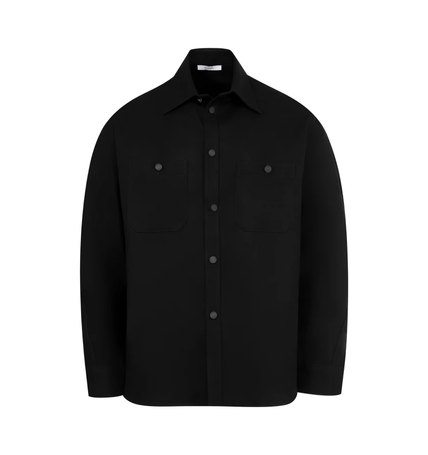 Givenchy o1h1sh11225 Couture Seam Casual Shirt in Black Size US L / EU 52-54 / 3 - 1 Thumbnail