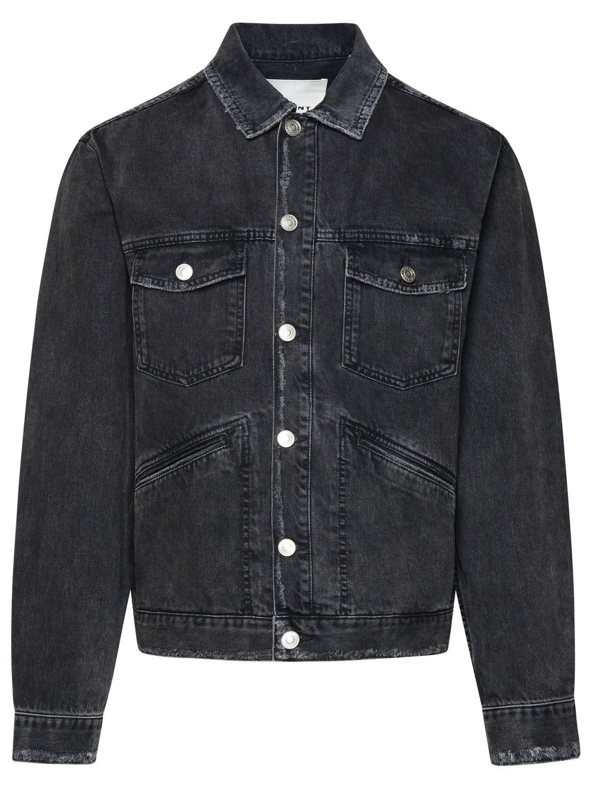 image of Isabel Marant 'jango' Black Cotton Jacket, Men's (Size Medium)
