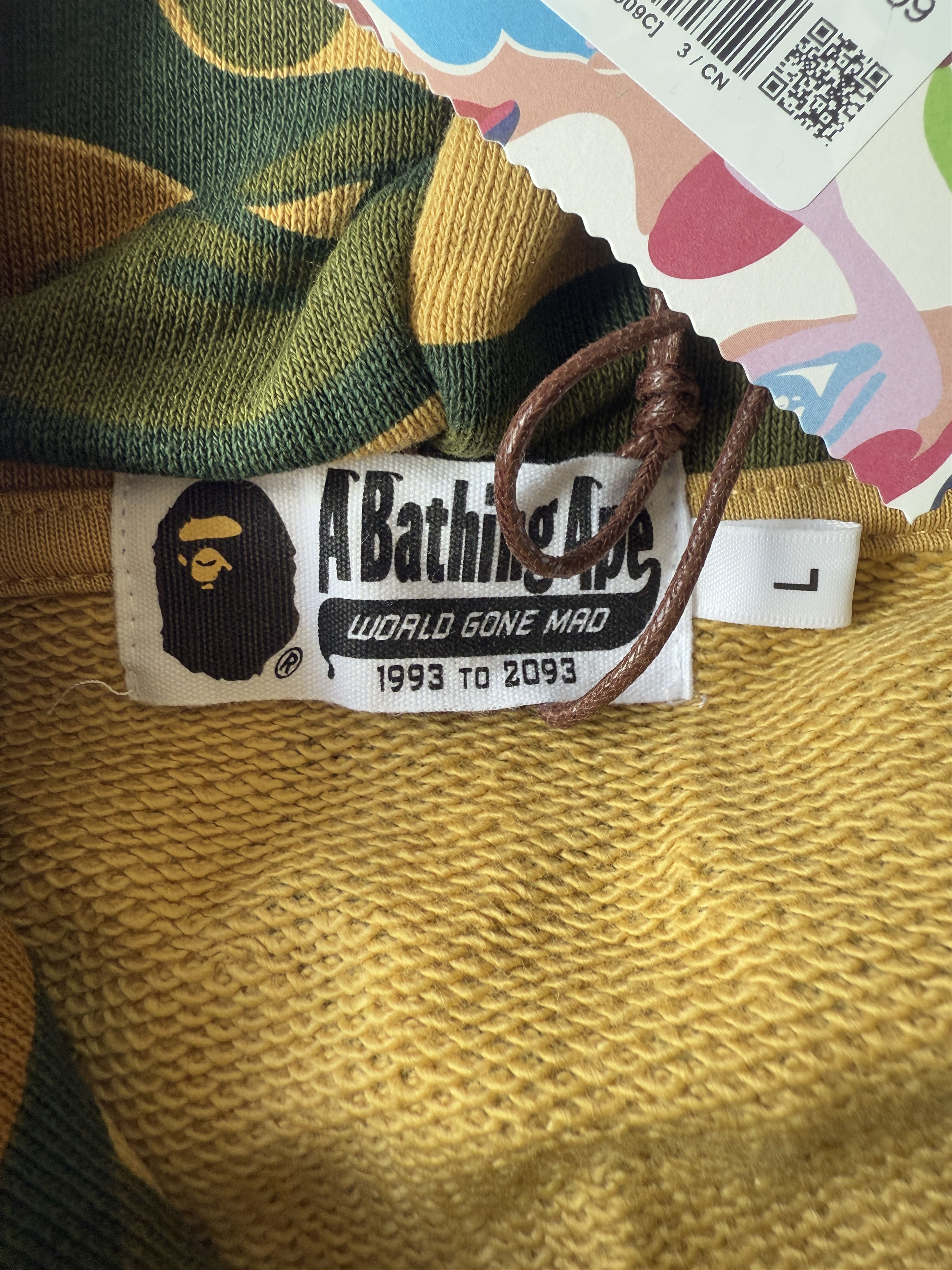 Bape BAPE X KIDSUPER CAMO SHARK FULL ZIP HOODIE Size US L / EU 52-54 / 3 - 13 Thumbnail
