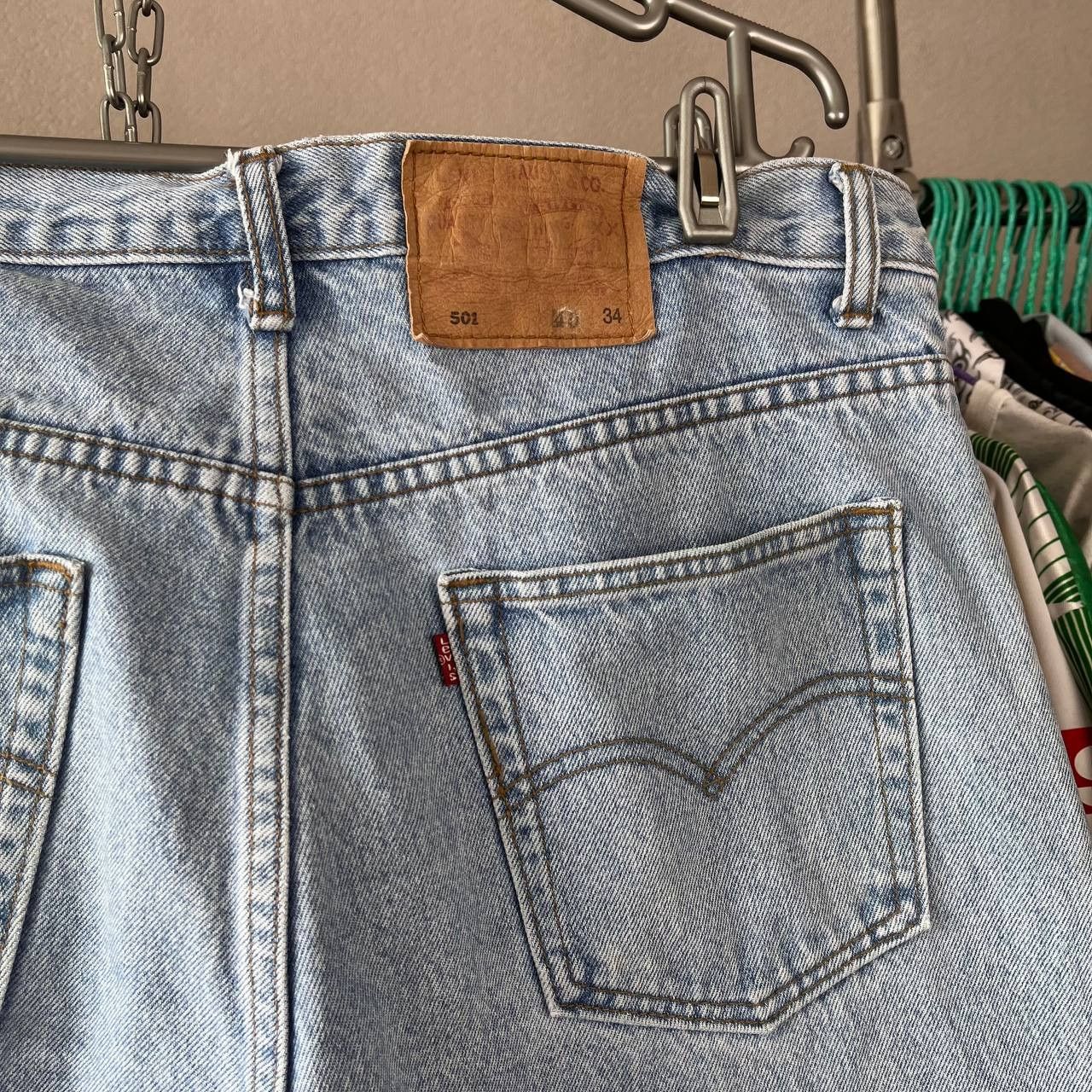 Levi's Vintage 90s Levis 501 Blue Denim Pants Made in USA Size US 40 / EU 56 - 3 Thumbnail
