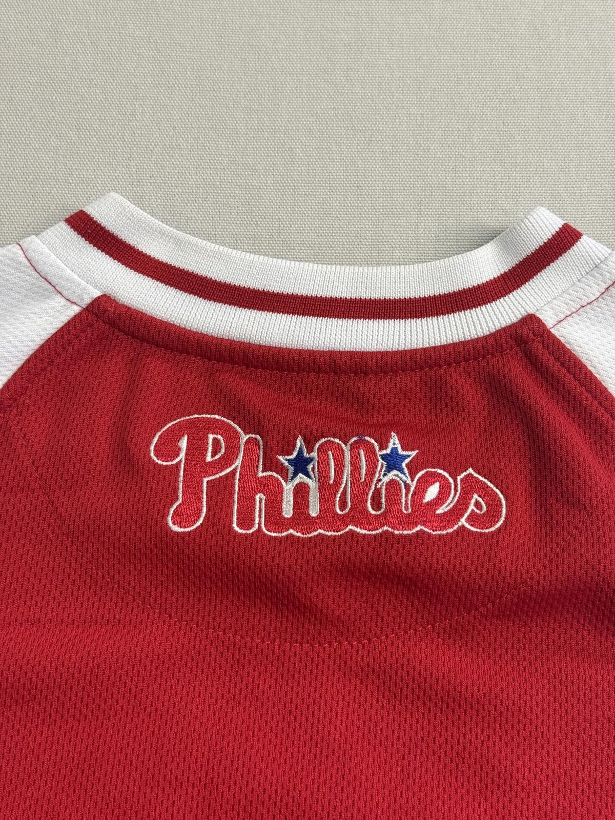 Taylor Stitch Philadelphia Phillies Jersey - Youth Kids Embroidered Red -M Size US M / EU 48-50 / 2 - 9 Thumbnail