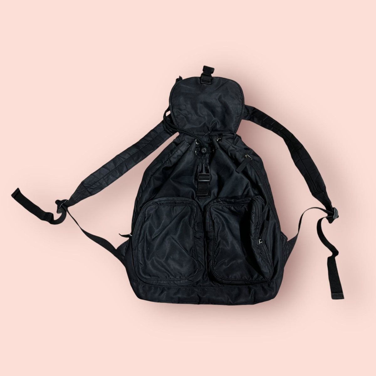 Japanese Brand × Jun Takahashi × Uniqlo VINTAGE UNIQLO JUN TAKAHASHI NYLON TANKER DAYPACK RUCKSACK Size ONE SIZE - 7 Thumbnail