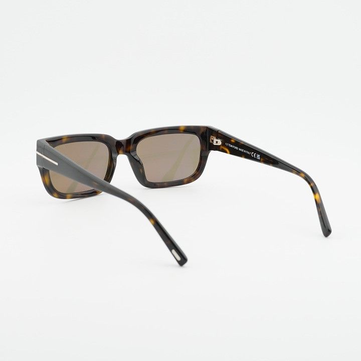 Tom Ford Tom Ford Ezra FT1075 52L Sunglasses Havana Rectangle Frame Size ONE SIZE - 9 Thumbnail
