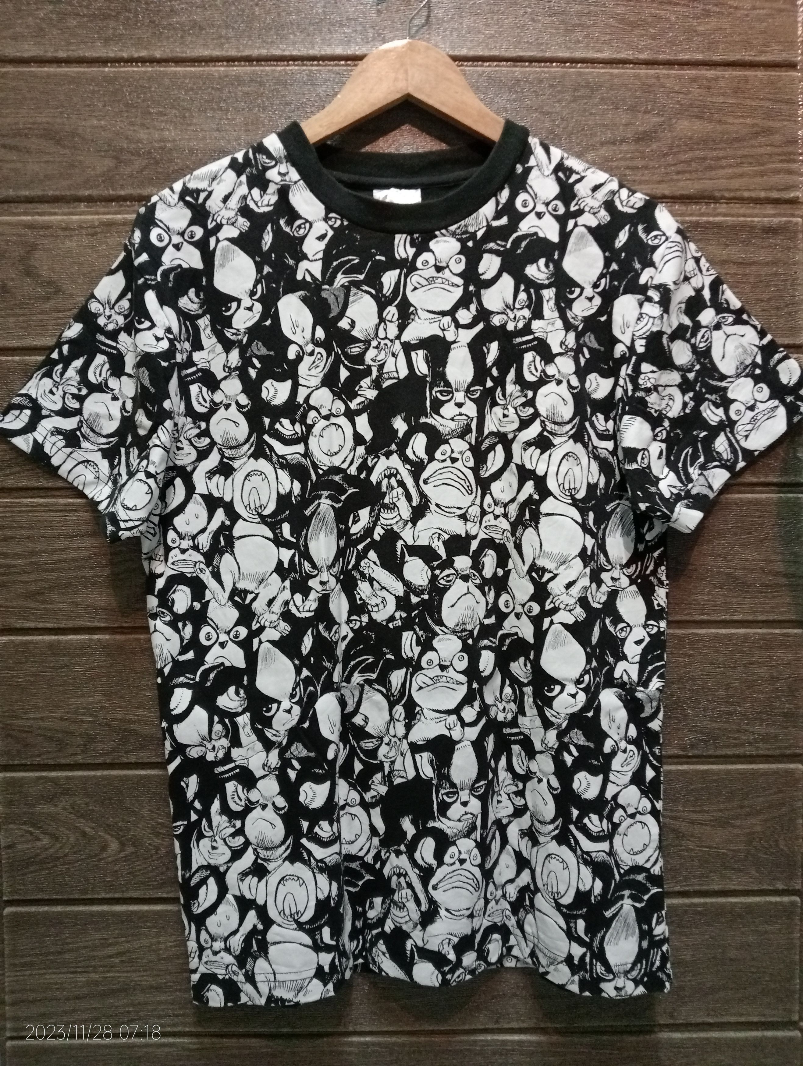image of Anima x Vintage VTG Ovp Jojo's Bizarre Adventure Stardust Crusaders Tee in Black (Size Medium)