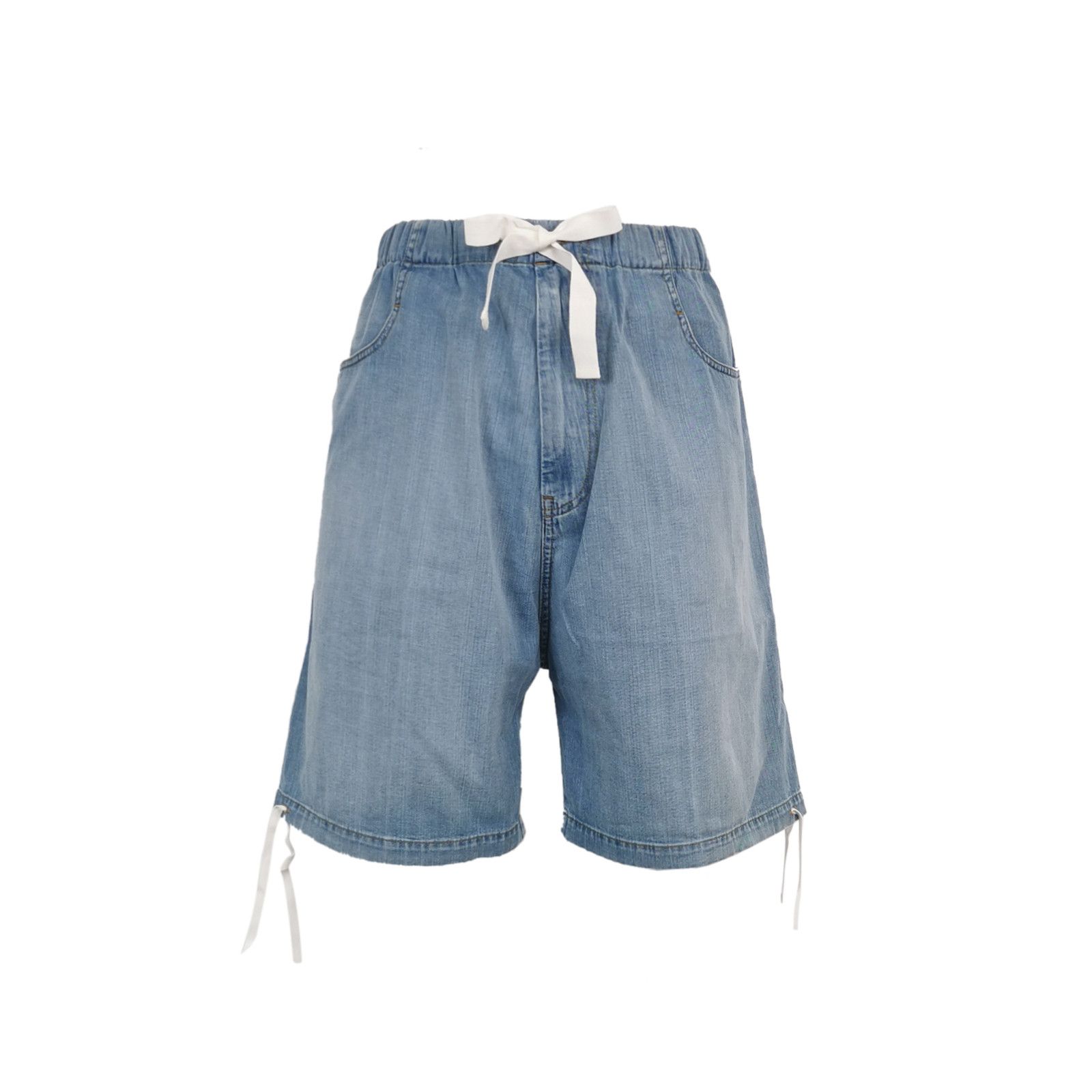Gucci Gucci Denim Tie Waist Shorts Size 30 Size US 30 / EU 46 - 1 Thumbnail