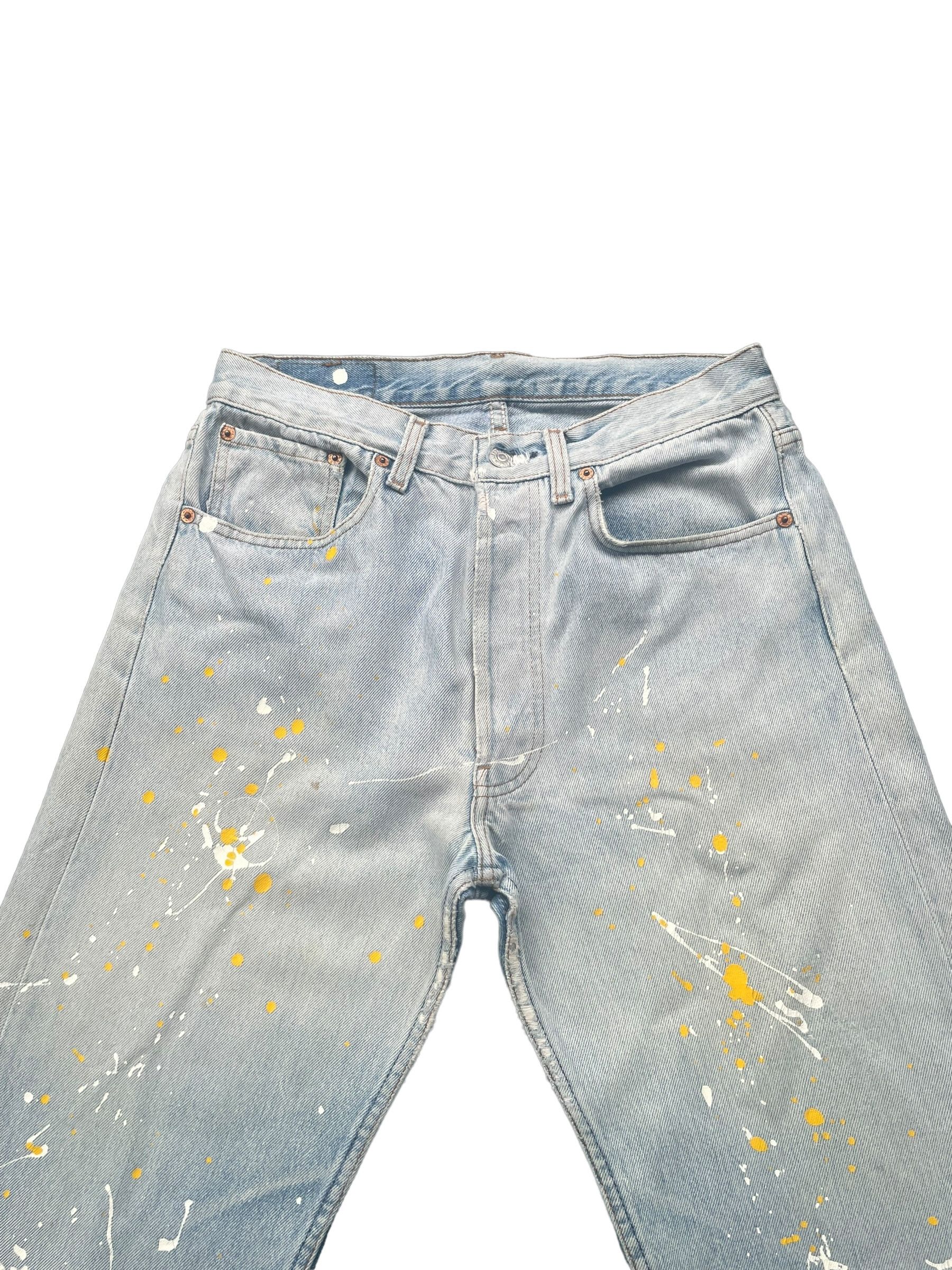 Levi's Vintage 1991 Levis 501 XX e Painted denim Size US 30 / EU 46 - 2 Thumbnail