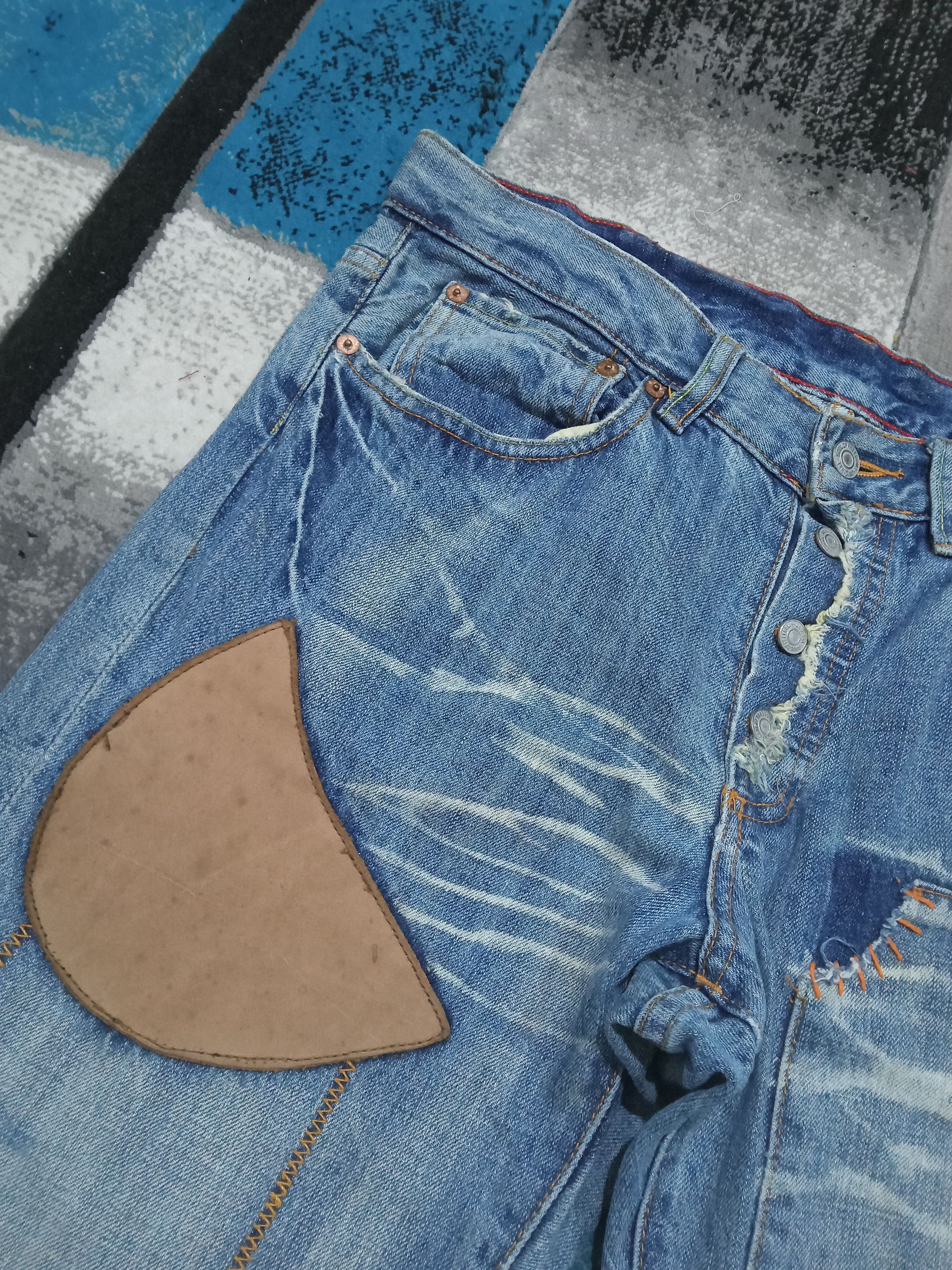 Japanese Brand Vintage Soul Of Freedom Distressed Flare Jeans Size US 35 - 13 Thumbnail