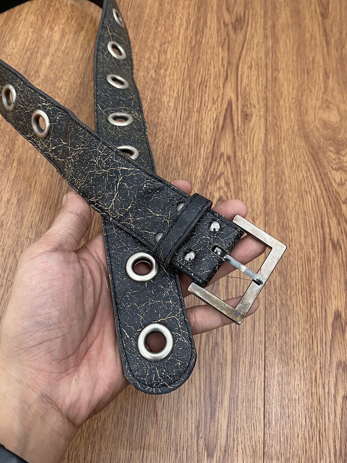 If Six Was Nine × Japanese Brand × Le Grande Bleu (L.G.B.) Black ringer belt Size ONE SIZE - 2 Thumbnail