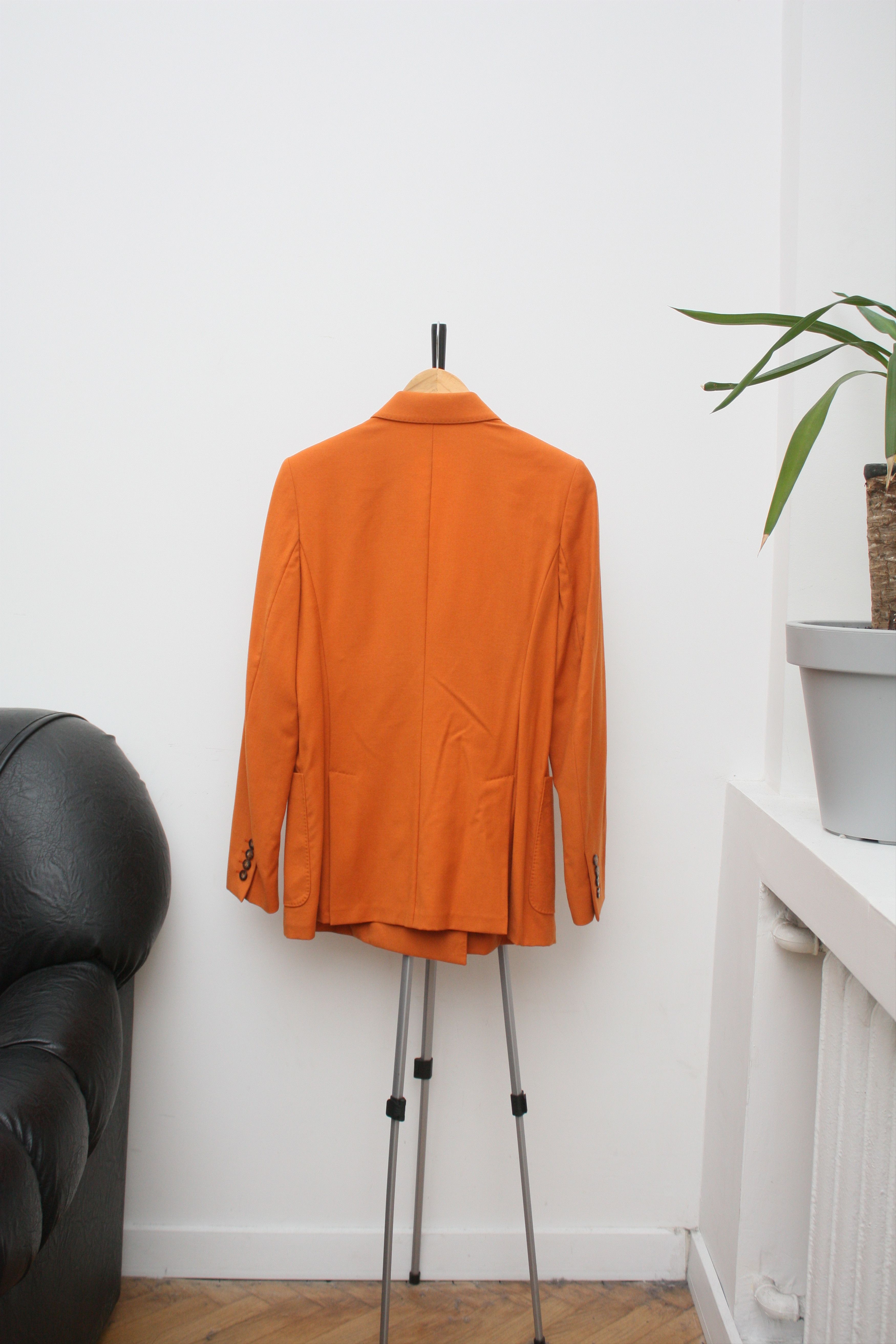 Max Mara Max Mara Orange Lightweight Wool Blazer US10 Made In Italy Size L / US 10 / IT 46 - 2 Thumbnail