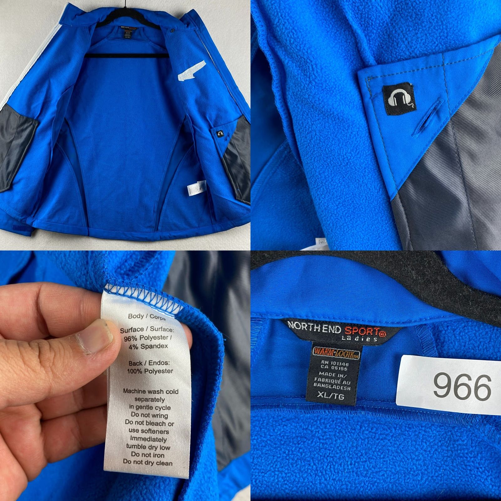 Weatherproof North End Jacket XL Womens Blue Full Zip Weatherproof Pocket Ladies Size XL / US 12-14 / IT 48-50 - 8 Thumbnail