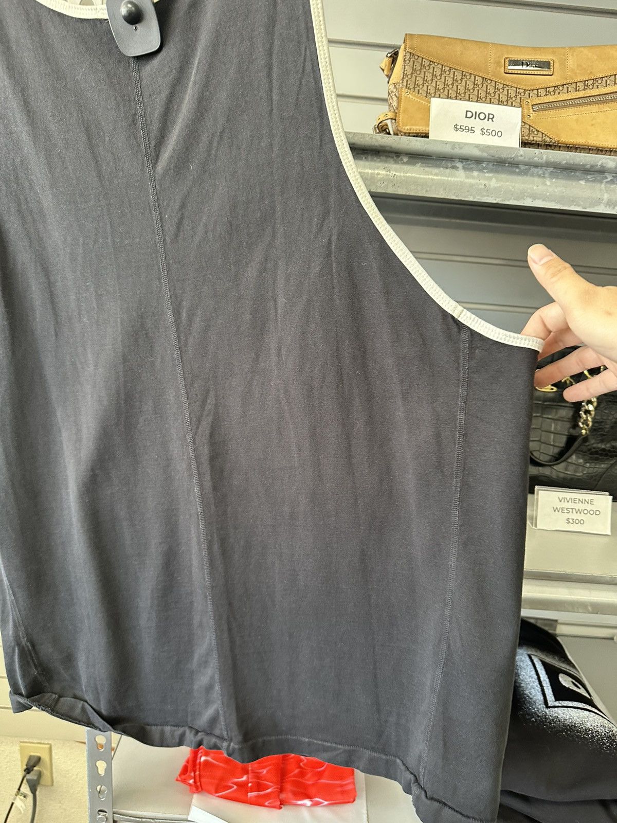 Rhude Rhude White & Black cursive Tank Top XXL side logo Size US XXL / EU 58 / 5 - 7 Thumbnail