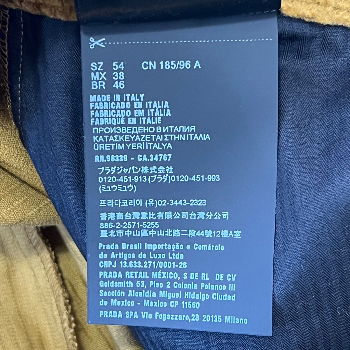 Prada PRADA 2024AW Triangle Logo Pinwale Corduroy Trousers / Pants Size US 44 / EU 60 - 9 Thumbnail