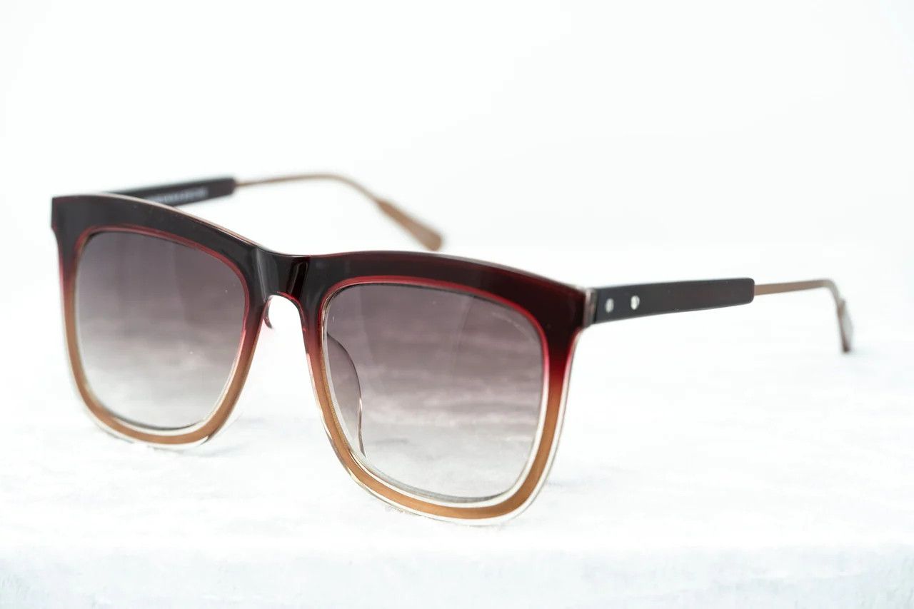 Dior Kris Van Assche Sunglasses D-Frame Burgundy and Brown Size ONE SIZE - 8 Thumbnail