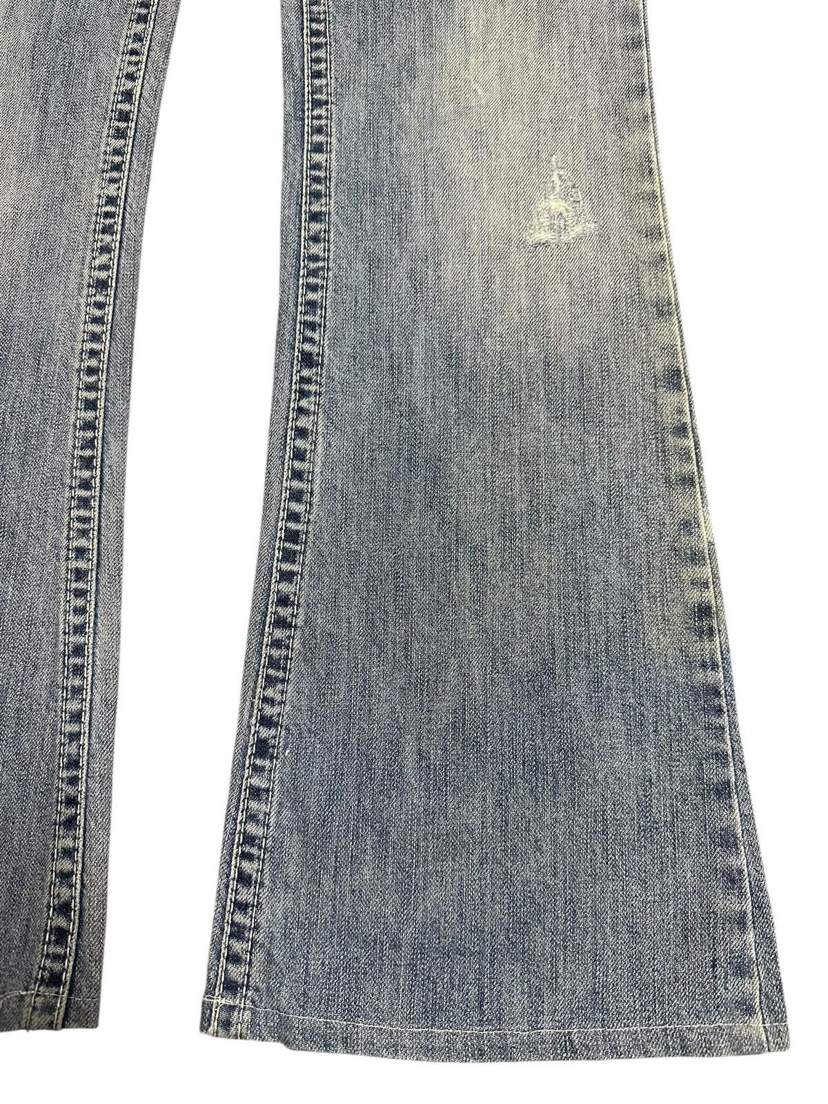 If Six Was Nine Vintage Japanese Brand Blue Faded Wash Style Flare Jeans Size US 27 - 7 Thumbnail