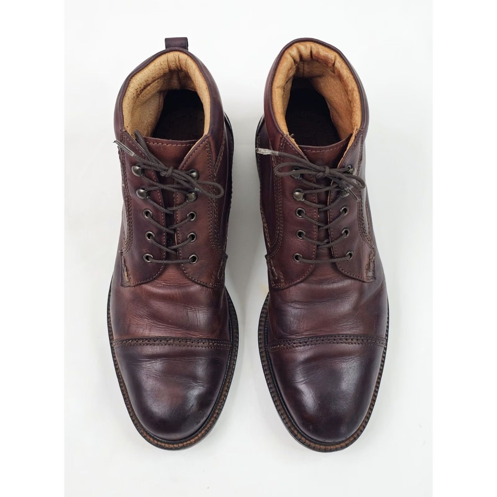 Johnston & Murphy Johnston & Murphy Chukka Boot Men Brown Leather Derby Lace Ankle Cap Toe 8 Size ONE SIZE - 3 Thumbnail