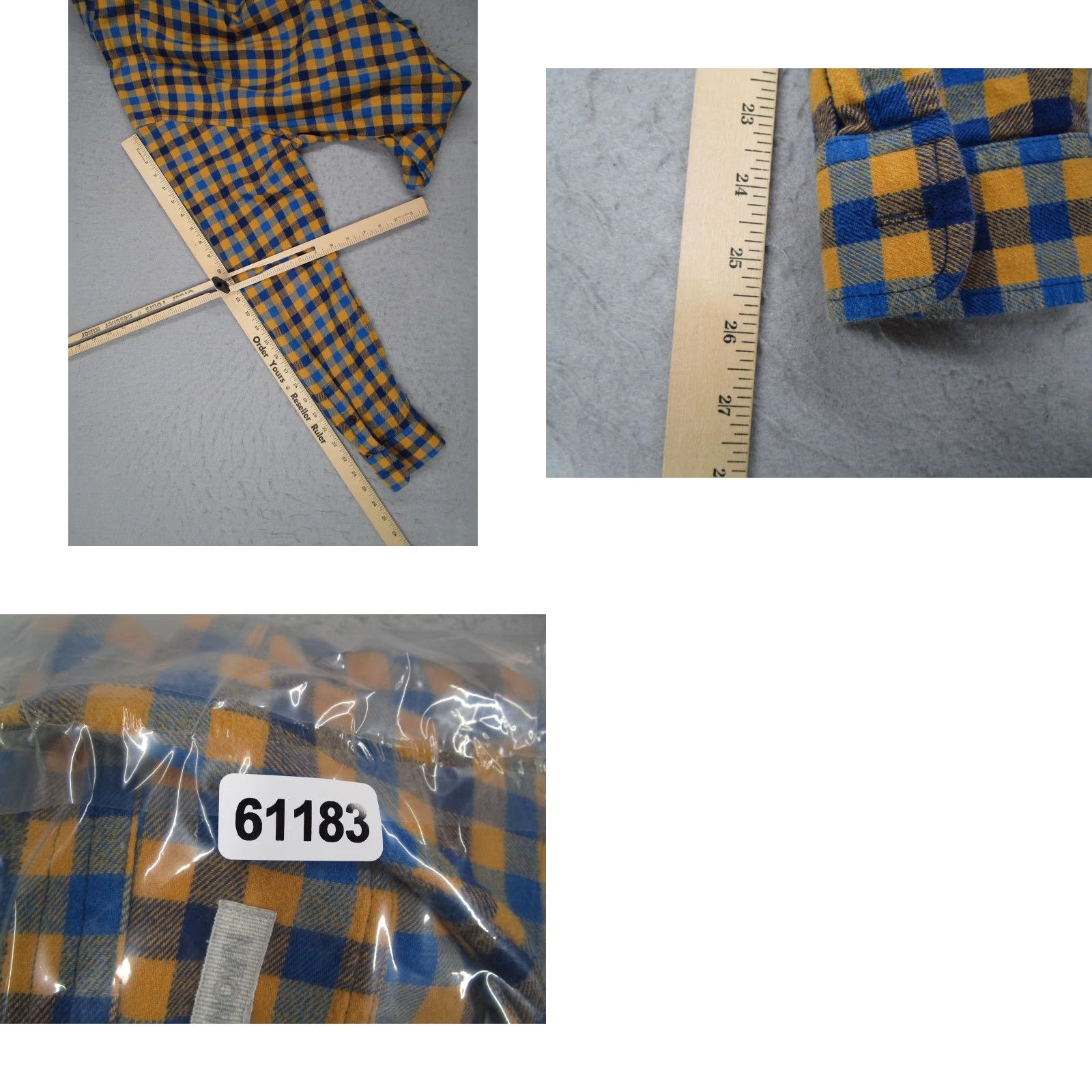 Outerknown Outerknown Shirt Mens Large Yellow Plaid Flannel Long Sleeve Button Up Organic Size US L / EU 52-54 / 3 - 8 Thumbnail