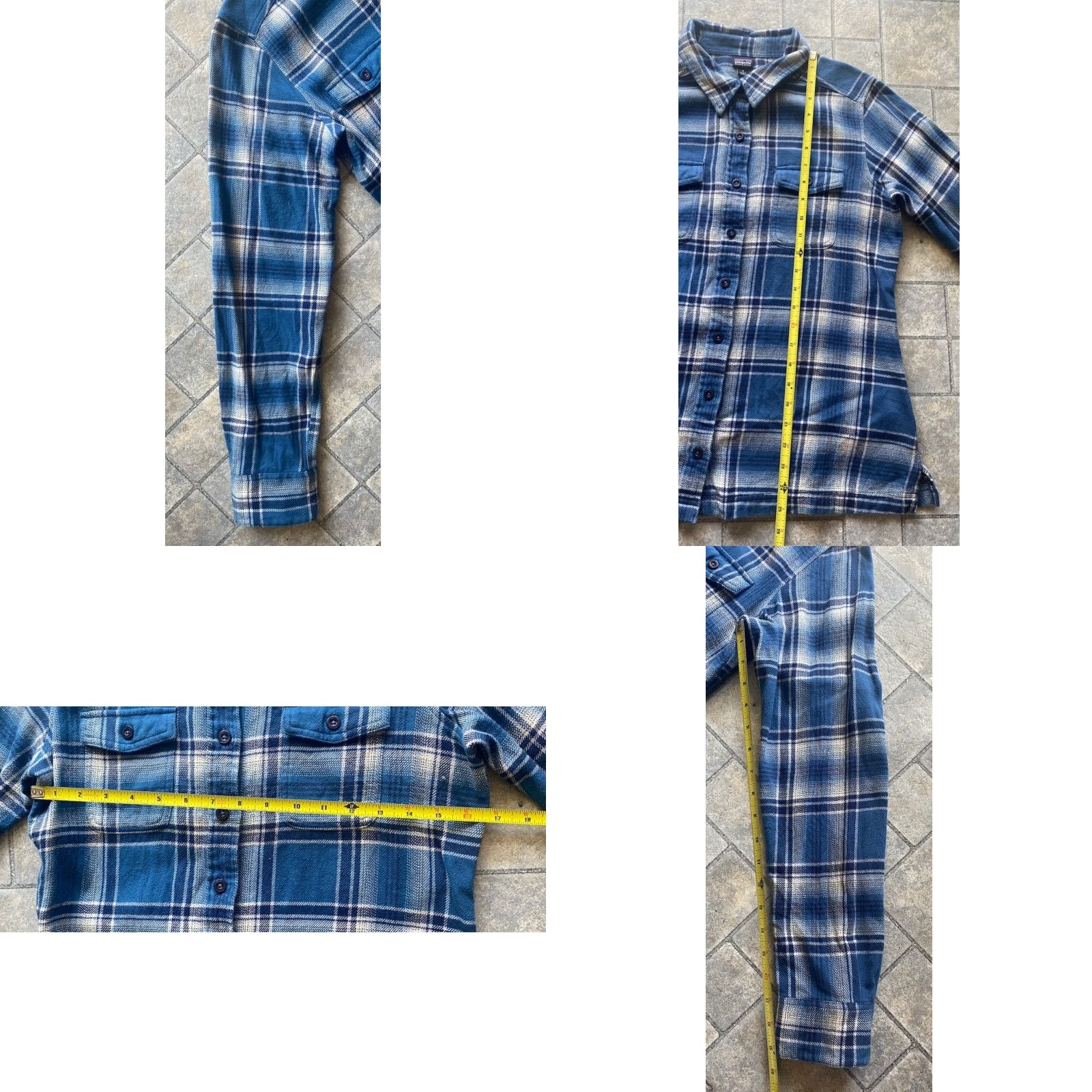 Patagonia Patagonia Flannel Shirt Women’s Size 8 Blue Plaid Organic Cotton Button-Up Long Sleeve Vintage? Size M / US 6-8 / IT 42-44 - 8 Thumbnail