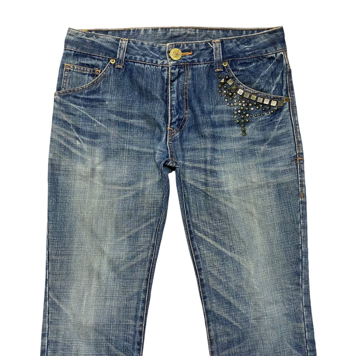 Vintage GLOW NAKED Studded Embellish Denim Skinny Jeans Size US 30 / EU 46 - 4 Thumbnail