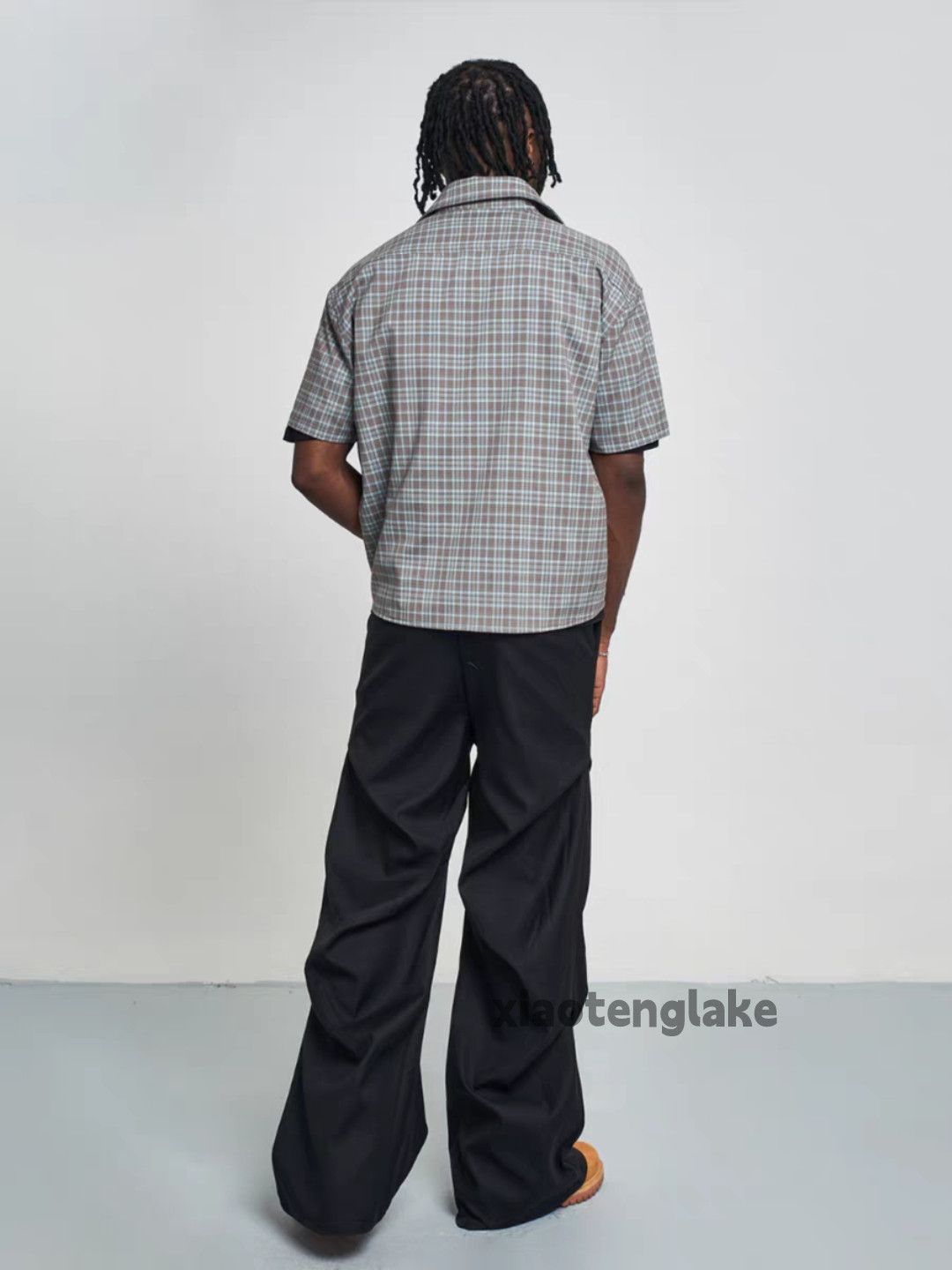 Vintage Unisex outdoor loose baggy flared pleated yuppie pants Size US 30 / EU 46 - 8 Thumbnail
