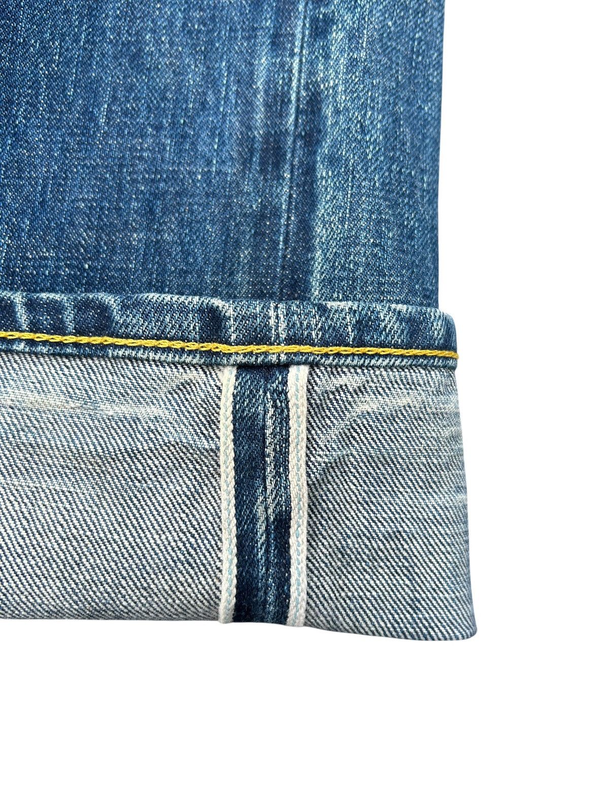RRL Ralph Lauren FLARE RRL RALPH LAUREN SELVEDGE DISTRESSED DENIM JEANS Size US 34 / EU 50 - 3 Thumbnail