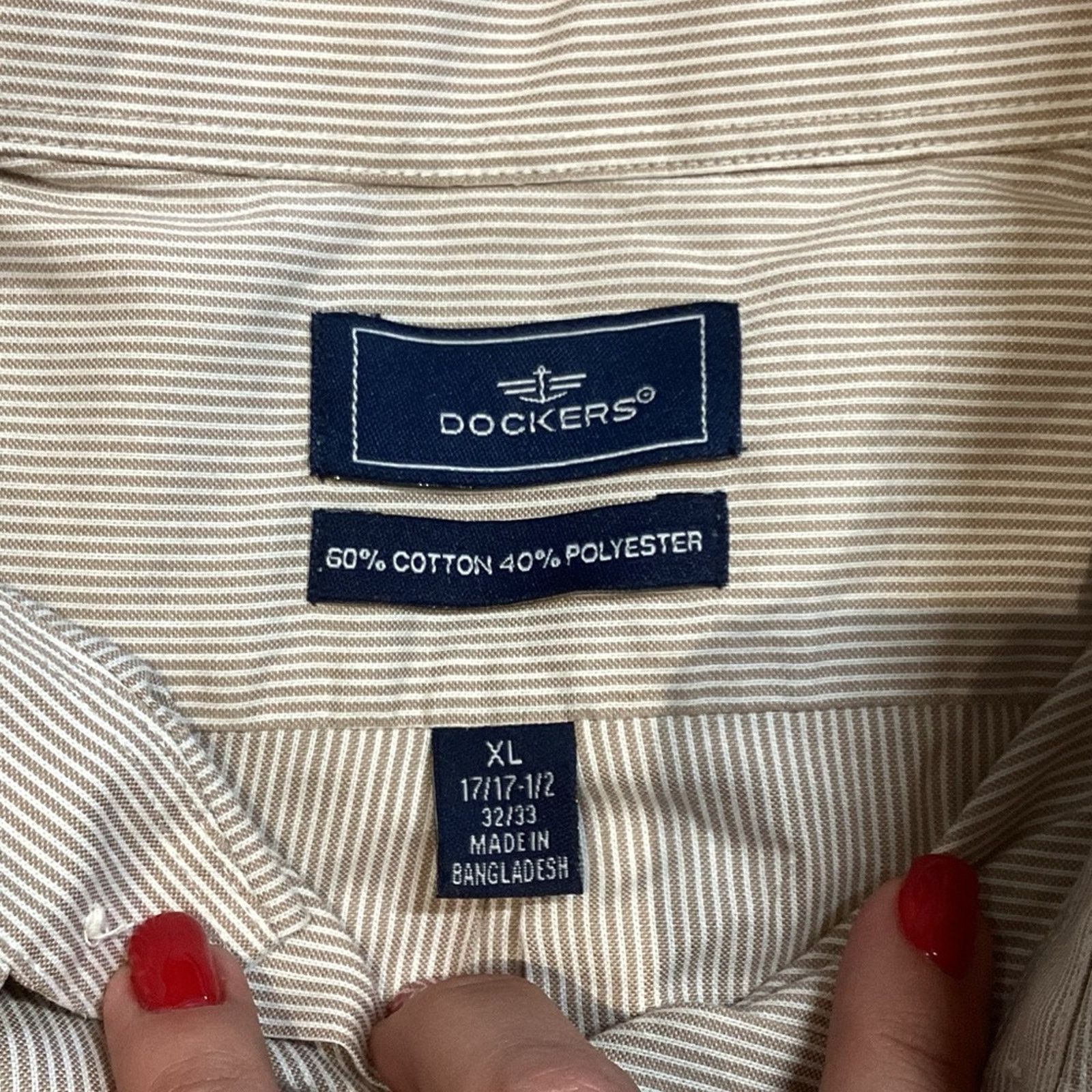 Dockers Dockers Long Sleeve Shirt Size US XL / EU 56 / 4 - 2 Thumbnail