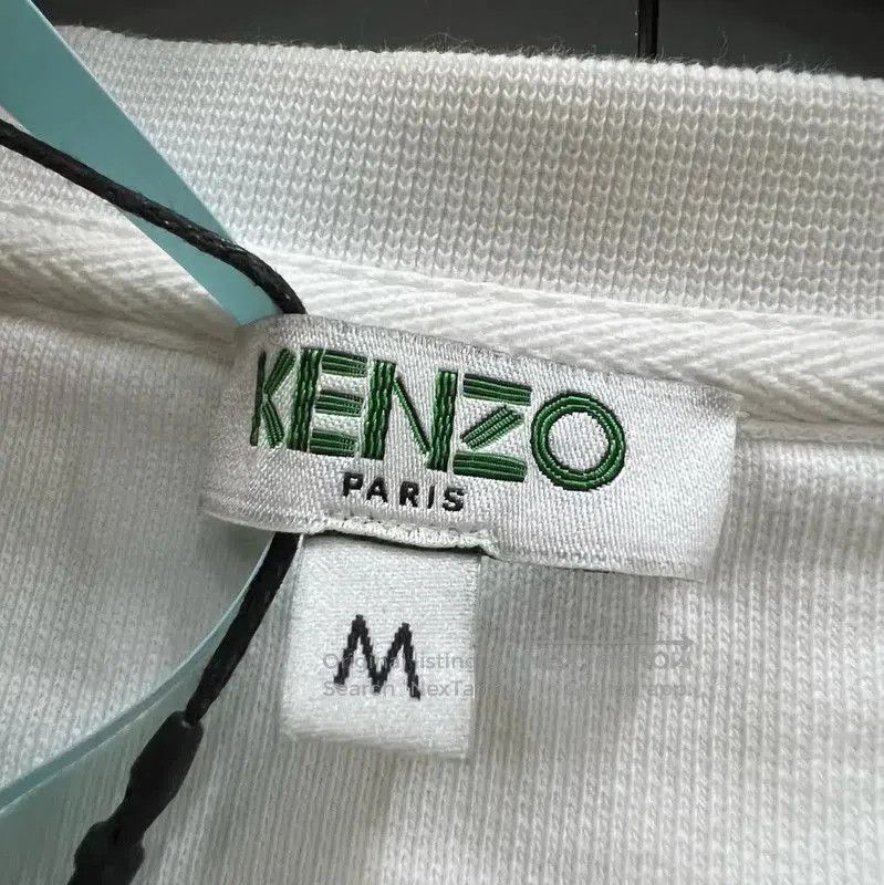 Kenzo KENZO White Logo Long Sleeve Hoodie . Size M / US 6-8 / IT 42-44 - 4 Thumbnail