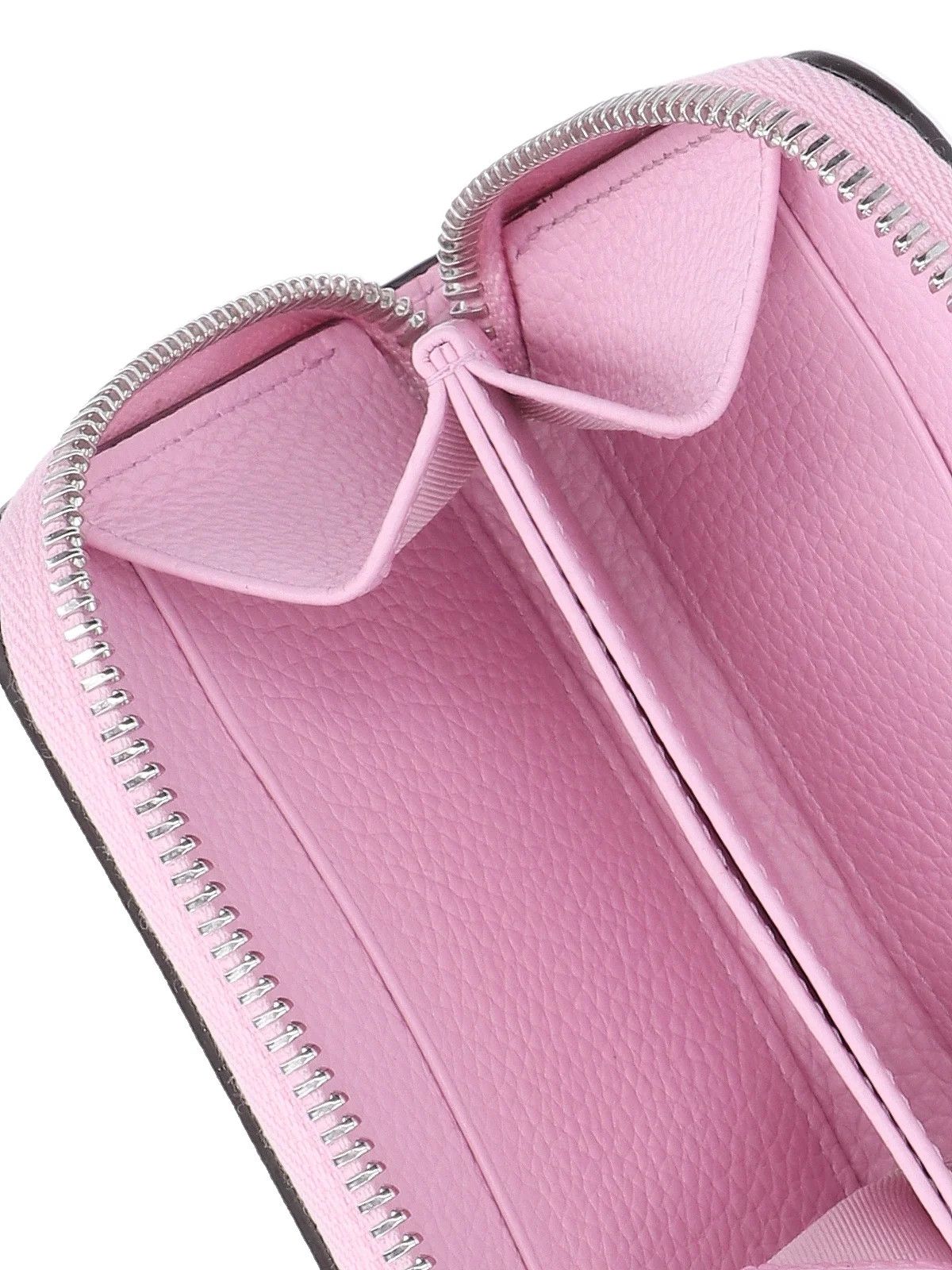 Salvatore Ferragamo o1s1rm0924 Size: OS / Zip Around Leather Wallet in Pink Size ONE SIZE - 4 Thumbnail