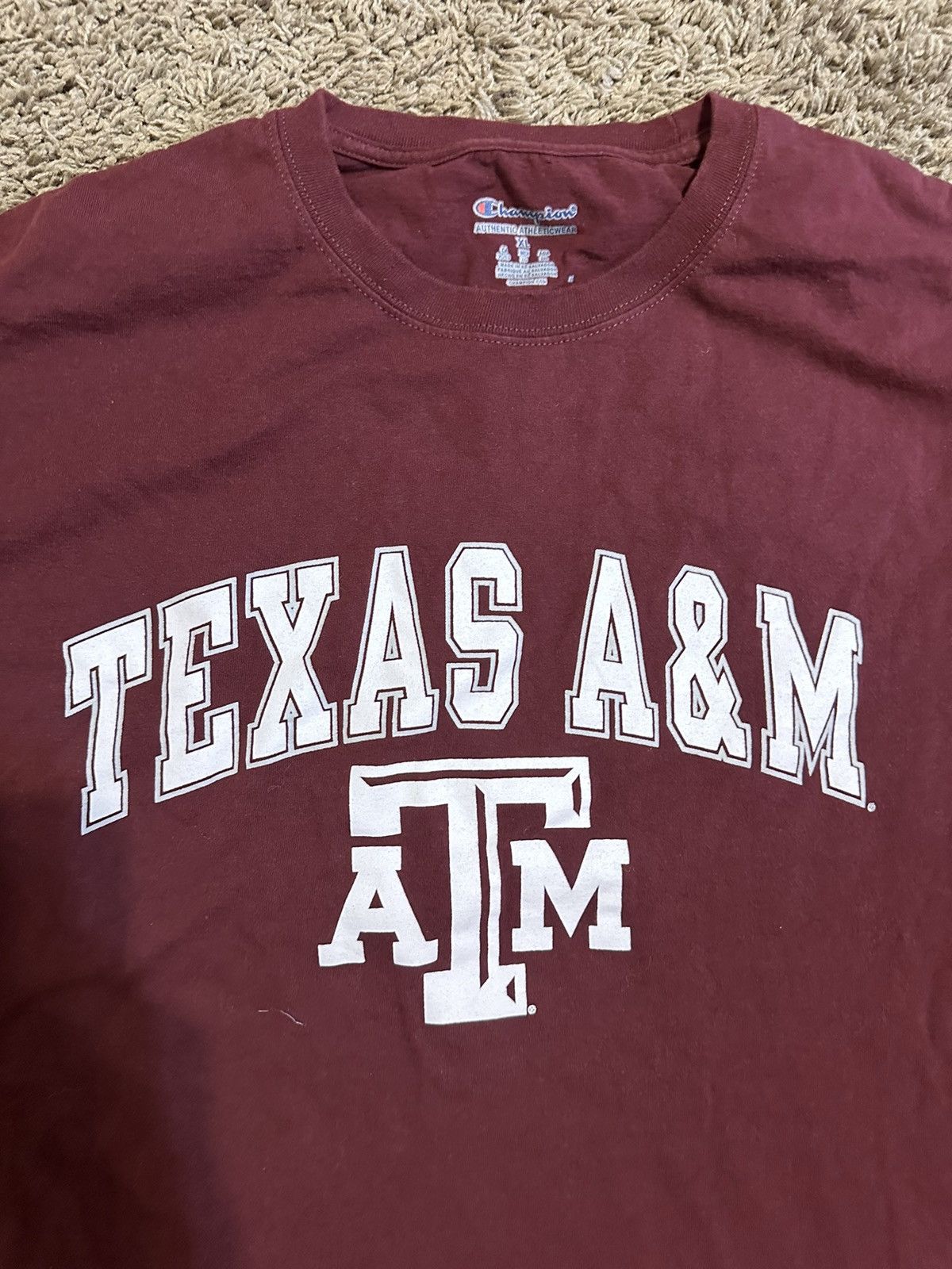 Champion × NCAA × Vintage Vintage NCAA Champion Texas A&M “maroon” shirt 00s size XL Size US XL / EU 56 / 4 - 2 Thumbnail