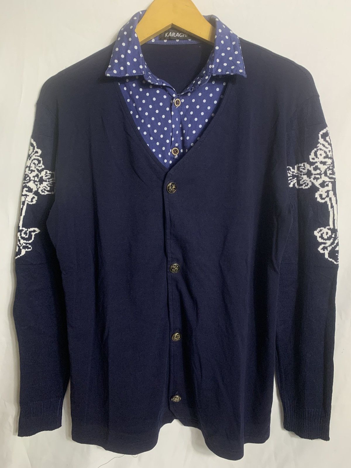 Japanese Brand Japanese Karachi Doublelayer Knitwear Size US M / EU 48-50 / 2 - 3 Thumbnail
