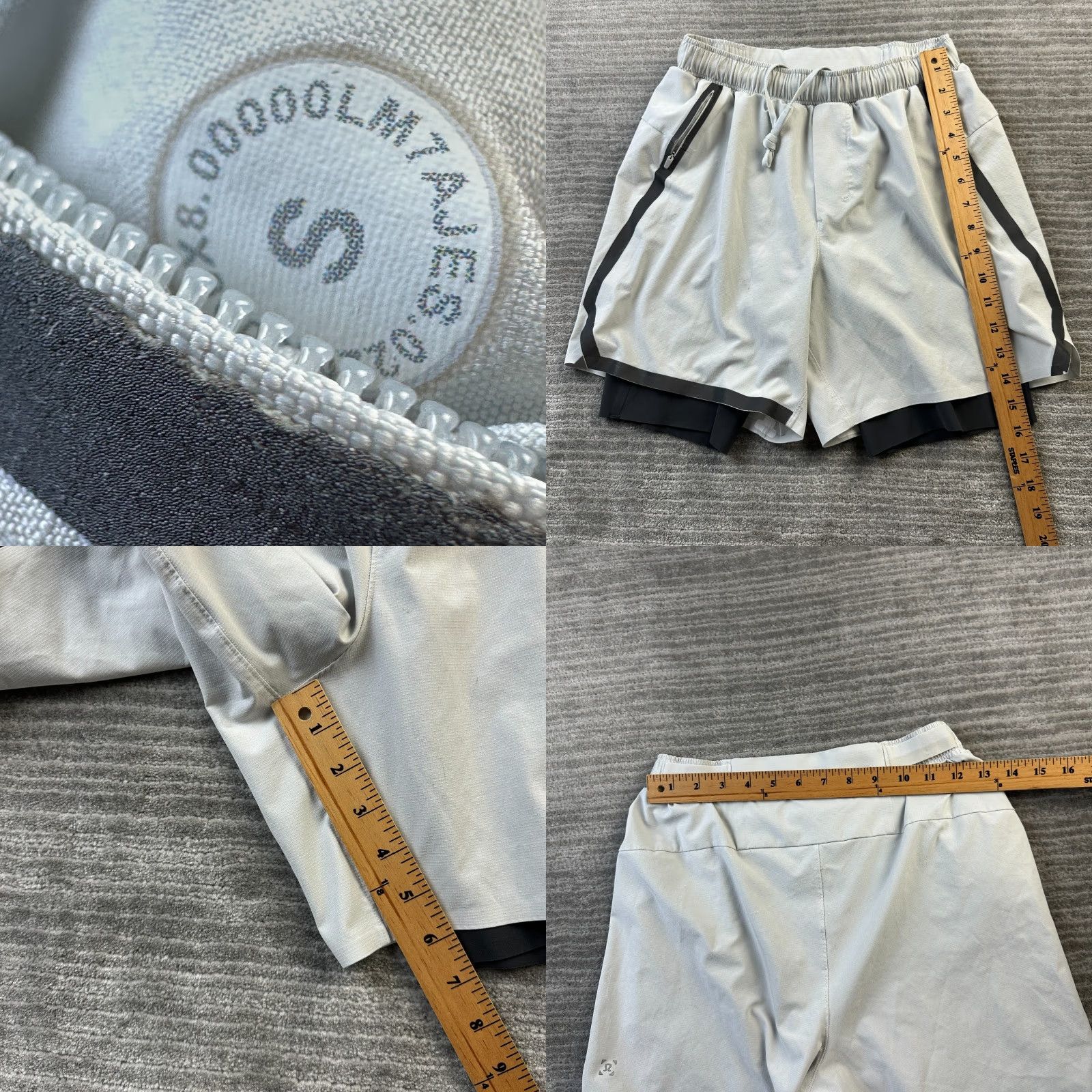 Lululemon Lululemon Shorts Mens Small Gray Surge Lined 6" Running Size US 26 / EU 42 - 8 Thumbnail