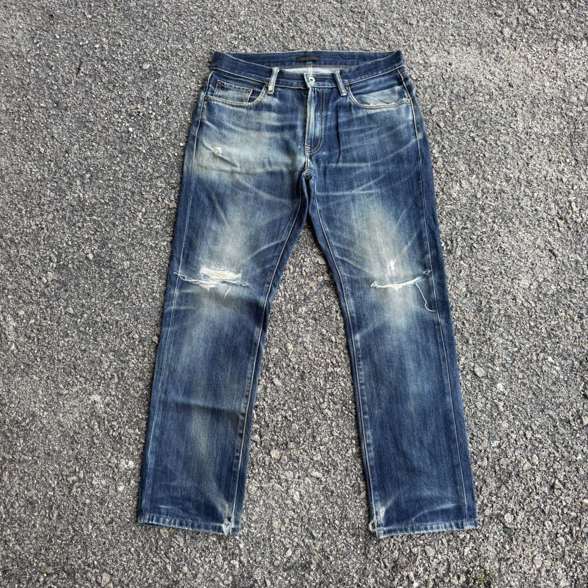 Japanese Brand VINTAGE JAPANESE MUD WASH JEAN DENIM PANTS Size US 35 - 2 Thumbnail