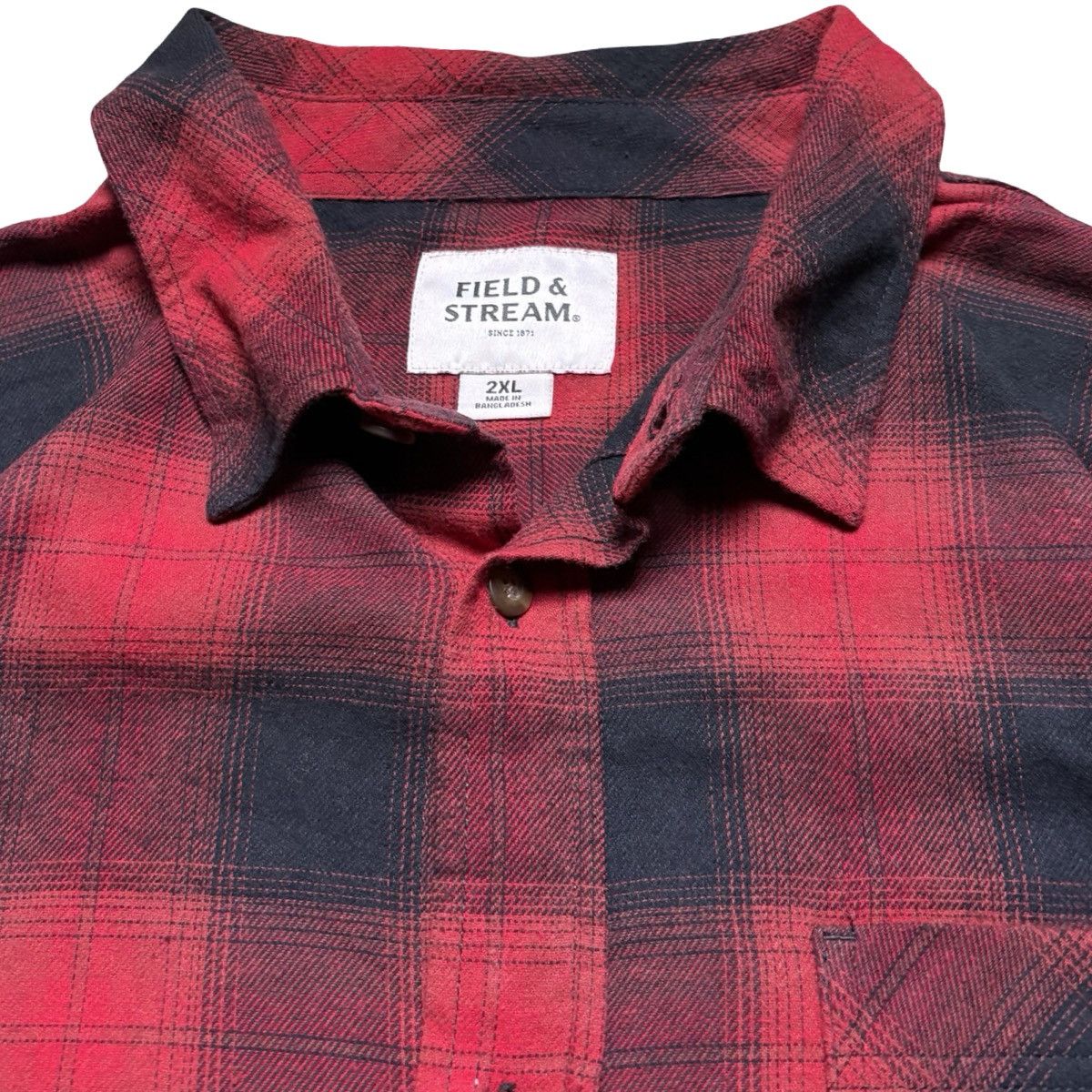 Other Field Stream Shirt Mens 2XL Red Buffalo Plaid Button Flannel Size US XXL / EU 58 / 5 - 3 Thumbnail