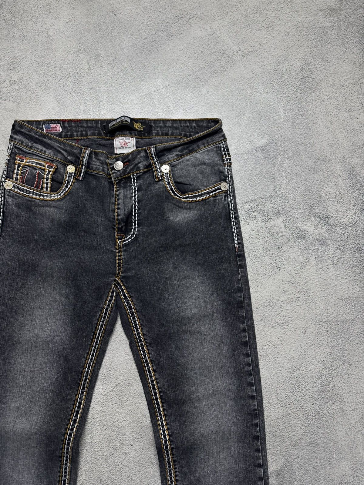 True Religion Vintage Y2k True Religion USA Denim Jeans 90’s Size 33" - 13 Thumbnail