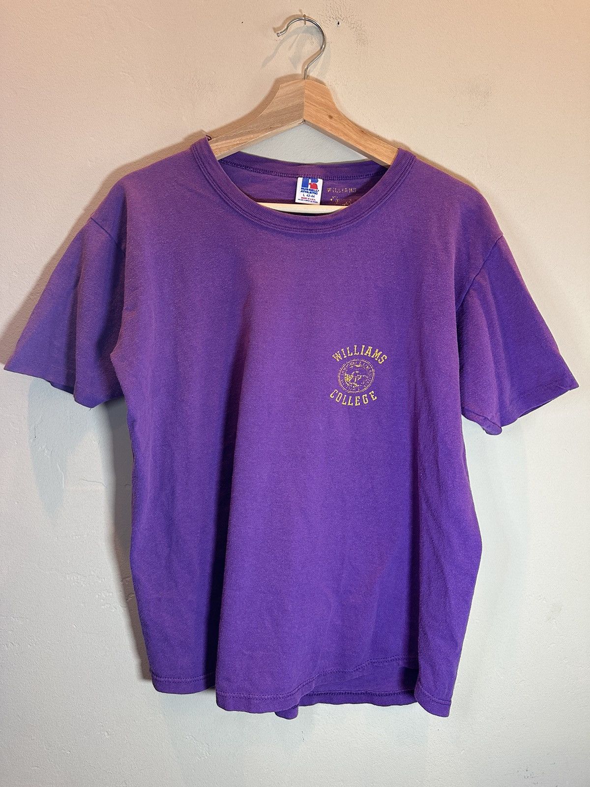 Russell Athletic × Vintage *RARE* Vintage 80s Williams College Single Stitch USA Shirt Size US M / EU 48-50 / 2 - 1 Thumbnail