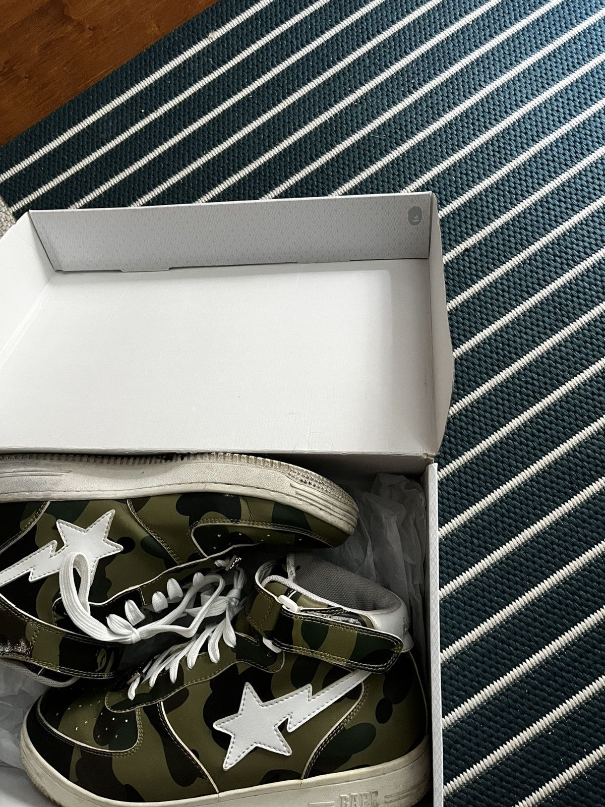 Bape 1st Camo Bapesta Mid Size US 10.5 / EU 43-44 - 5 Thumbnail
