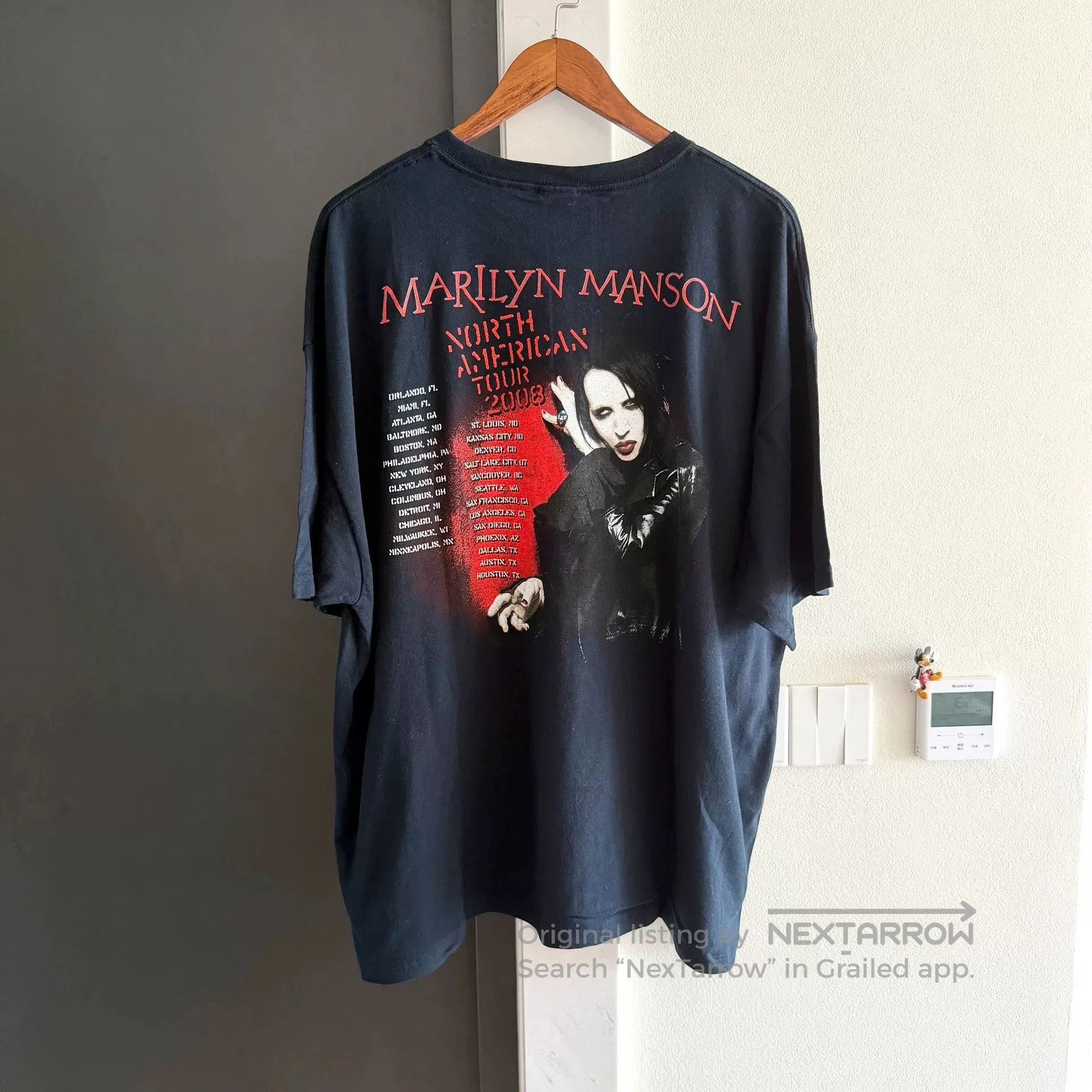 Vintage Vintage 2008 Marilyn Manson Band Tee. Size US XXL / EU 58 / 5 - 2 Thumbnail