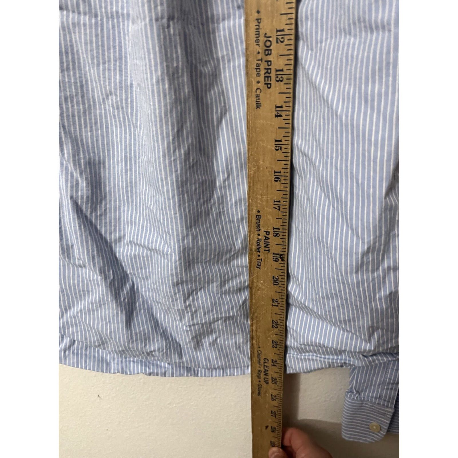 Abercrombie & Fitch VINTAGE Abercrombie & Fitch Blue Striped Button Shirt Muscle Fit Men's Size Medium Size US M / EU 48-50 / 2 - 4 Thumbnail