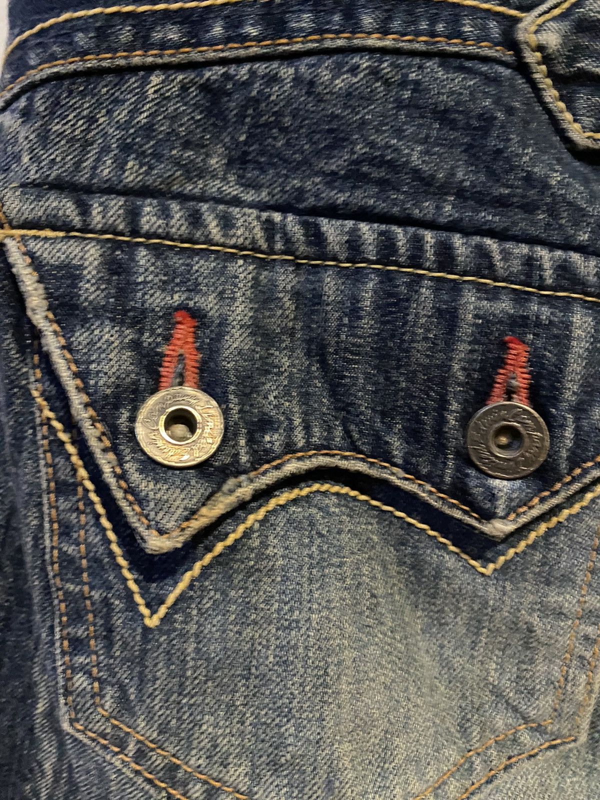 Edwin × If Six Was Nine × Kapital Edwin Rude Zero Distressed Wash Flared Denim Pants Size US 32 / EU 48 - 10 Thumbnail