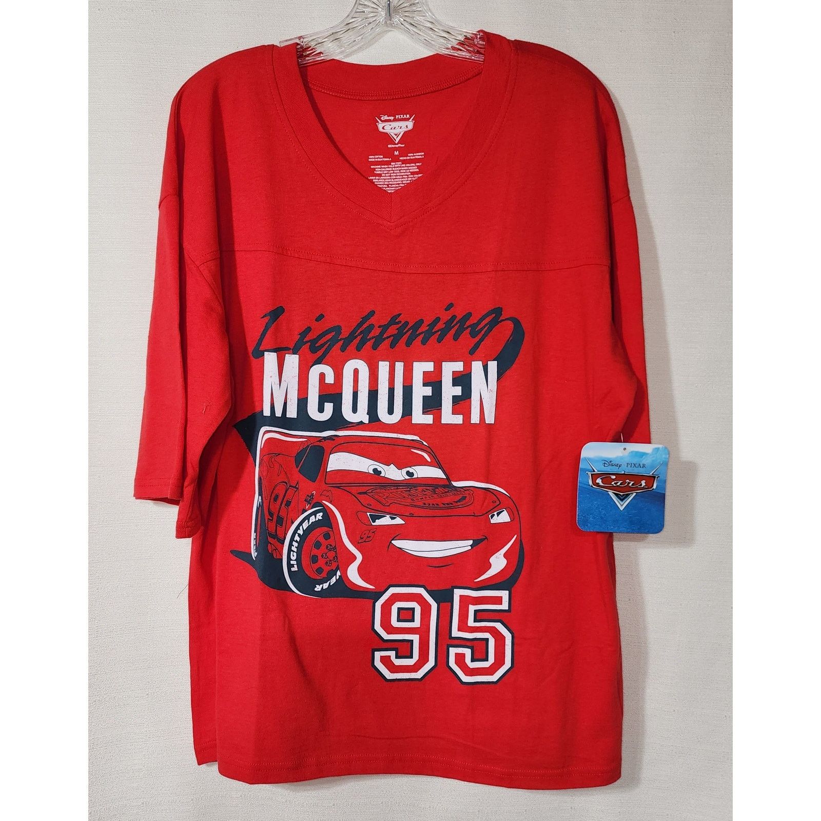 Disney Lighting McQueen women medium red shirt Size US M / EU 48-50 / 2 - 1 Thumbnail