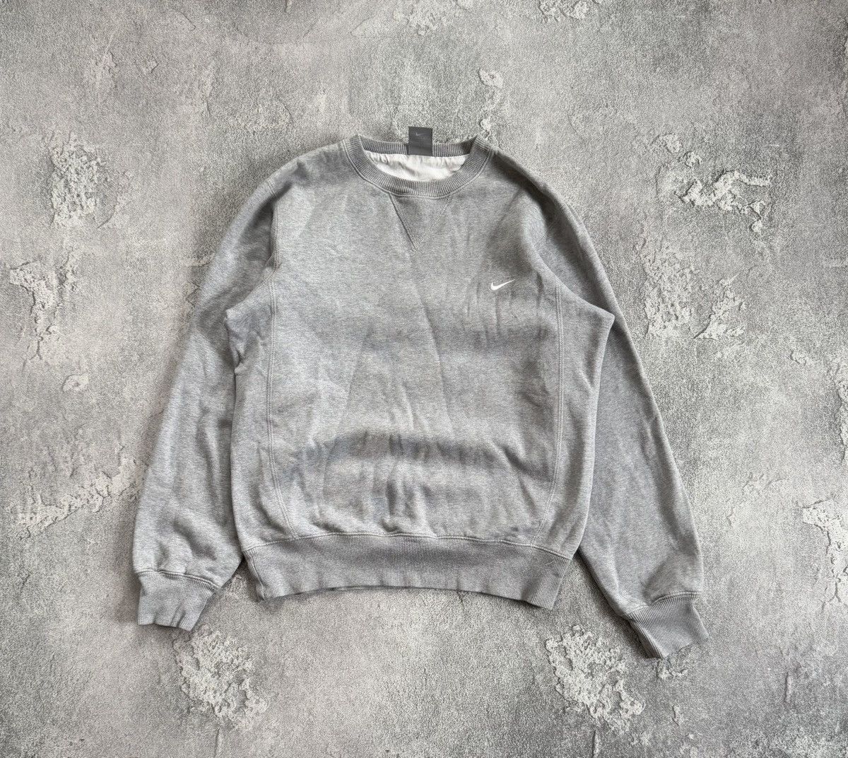 Nike × Vintage Nike S sweatshirt sweater ling sleeve jumper pullover gray Size US S / EU 44-46 / 1 - 6 Thumbnail