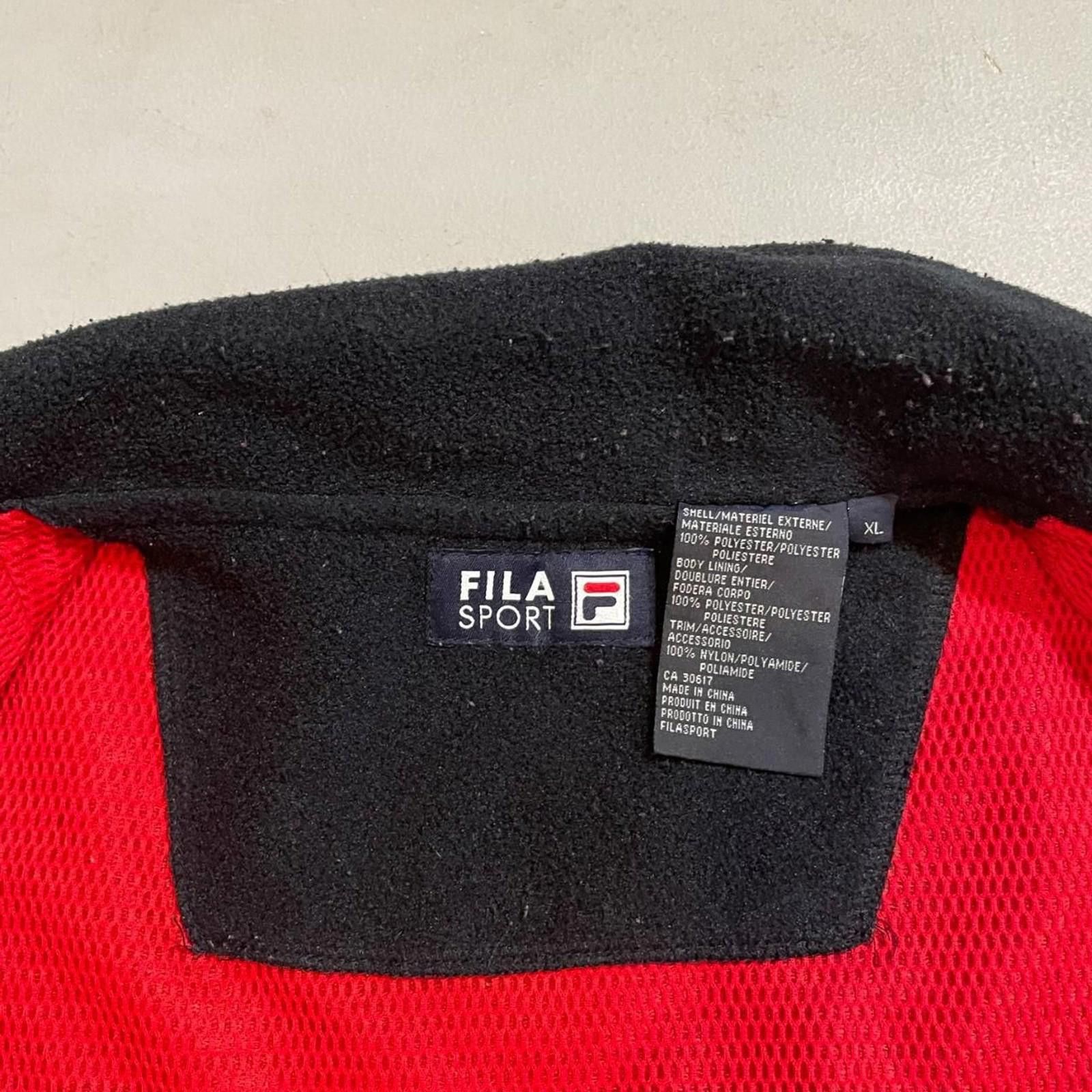Fila 90s Fila Sport Downhill Black Vest Fleece Zip Up Mesh Lined Size US XL / EU 56 / 4 - 3 Thumbnail