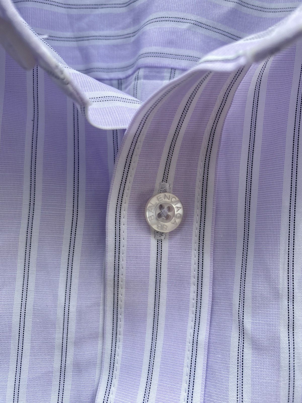 Balenciaga Vintage 90s balenciaga stripe shirts Size US L / EU 52-54 / 3 - 5 Thumbnail