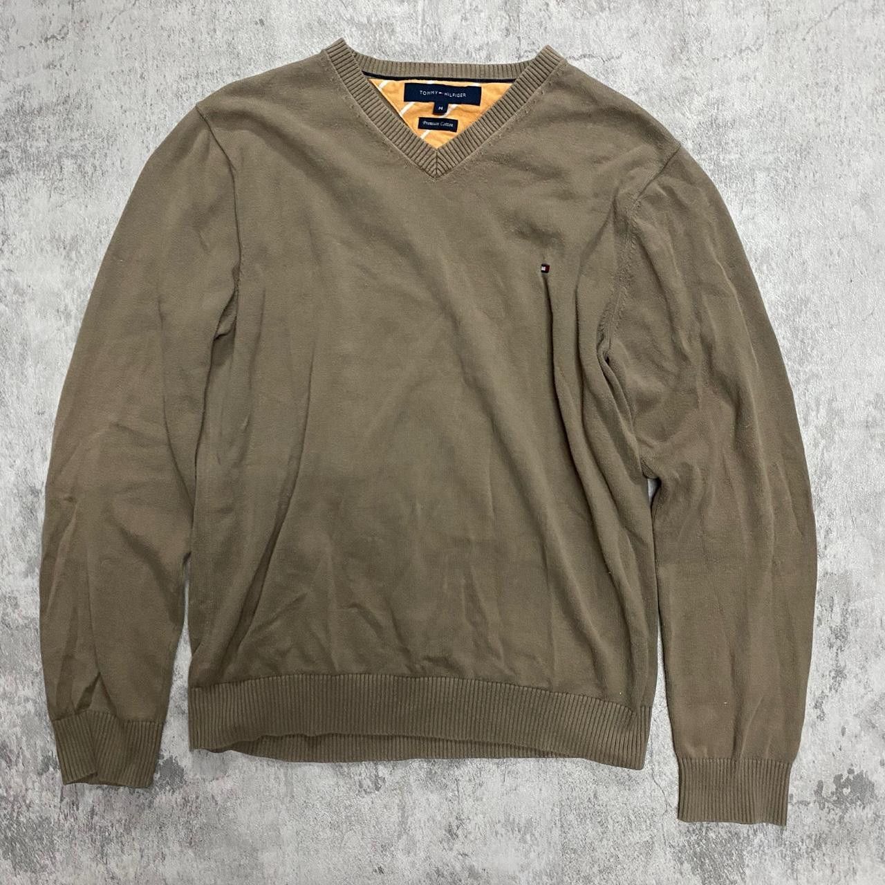 Tommy Hilfiger Brown Sweater Tommy Hilfiger Rap hip hop Boxy 2000s Size US M / EU 48-50 / 2 - 1 Thumbnail