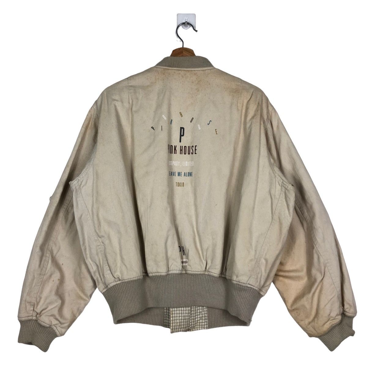 Japanese Brand 🔥Vintage Varsity Jacket Pink House Big Logo Spell Out Size US M / EU 48-50 / 2 - 7 Thumbnail