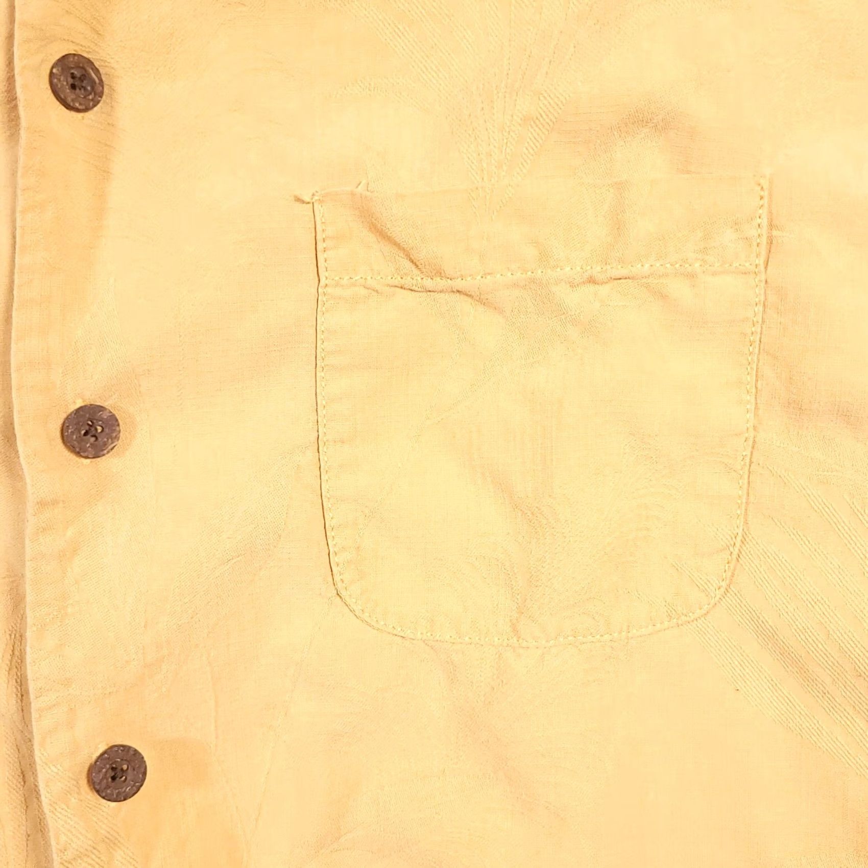 Tommy Bahama Tommy Bahama Silk Hawaiian Button Up Shirt Mens Large Orange Pocket Palm Leaf Shirt Size US L / EU 52-54 / 3 - 4 Thumbnail