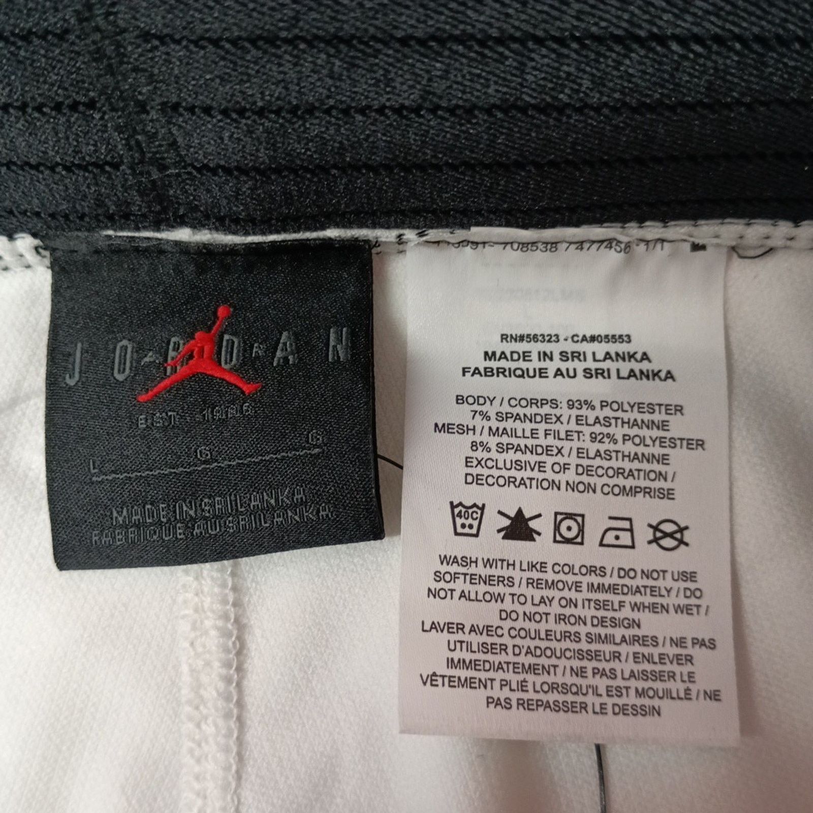Nike Nike Jordan Dri-Fit Compression Training Tights Size L White Size US 30 / EU 46 - 4 Thumbnail