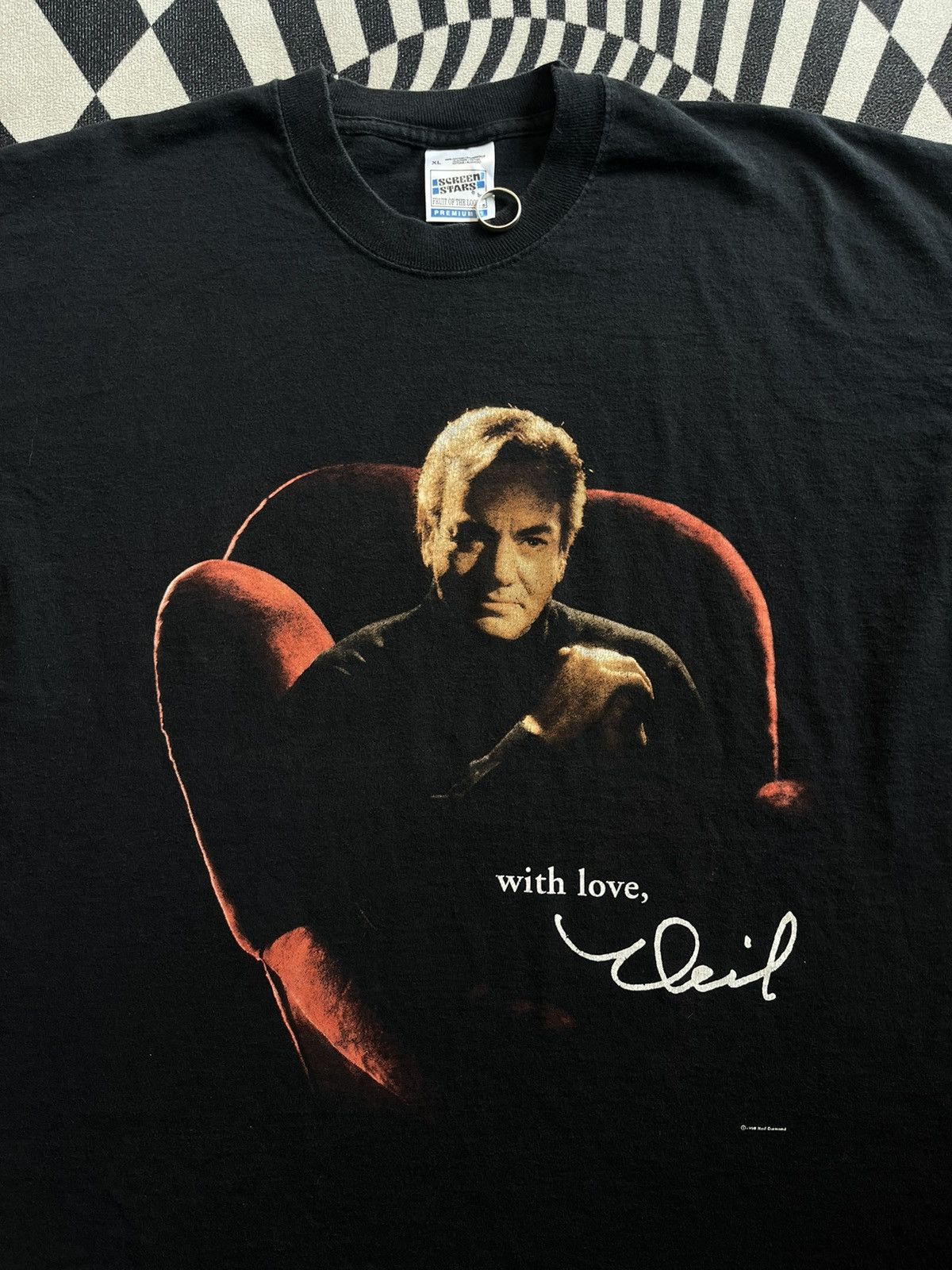 Band Tees Vintage NEIL DIAMOND World Tour 1999’s Tshirt Size US XL / EU 56 / 4 - 6 Thumbnail