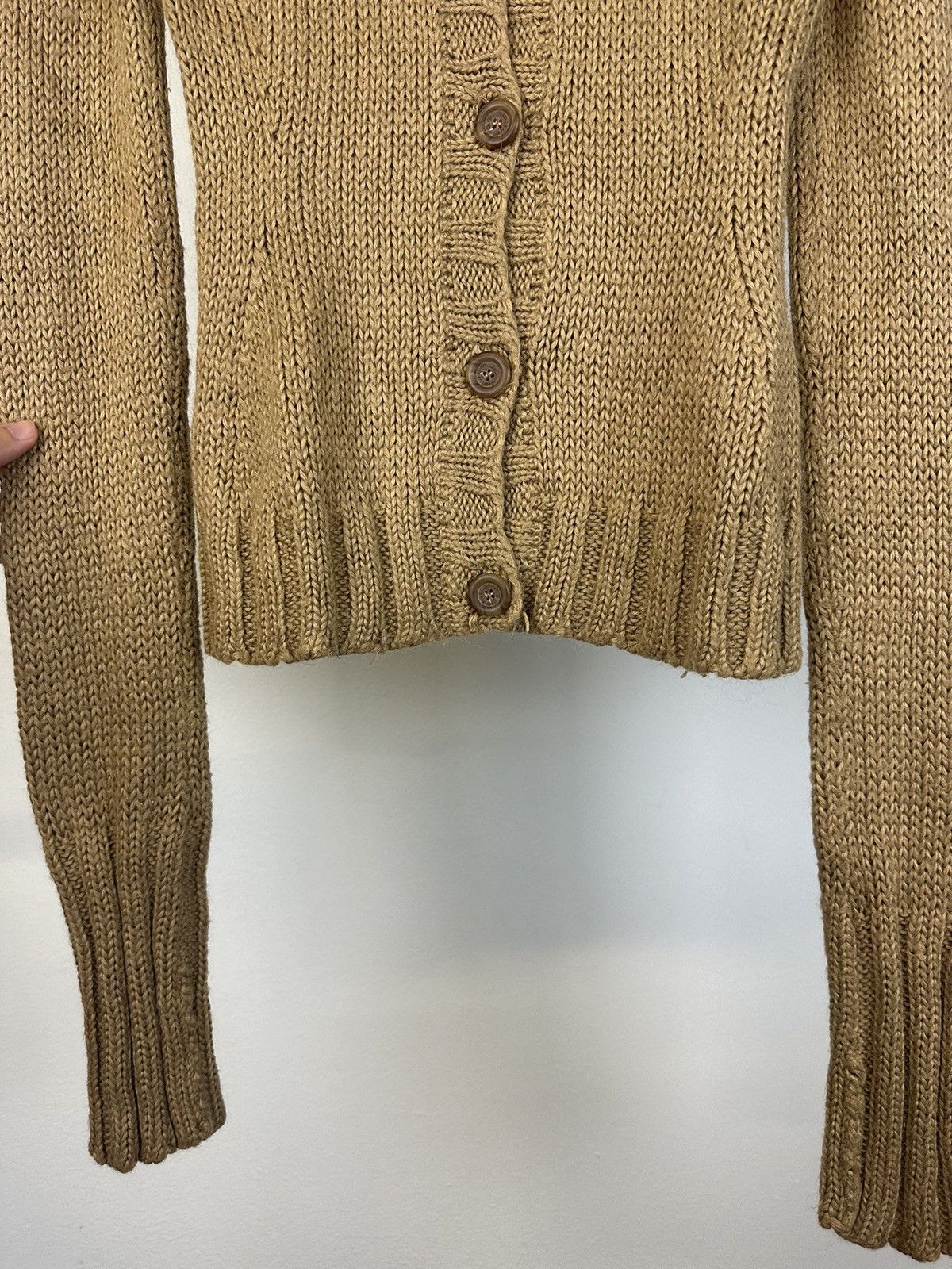 2000s Dolce & Gabbana elongated sleeves mohair cardigan knit